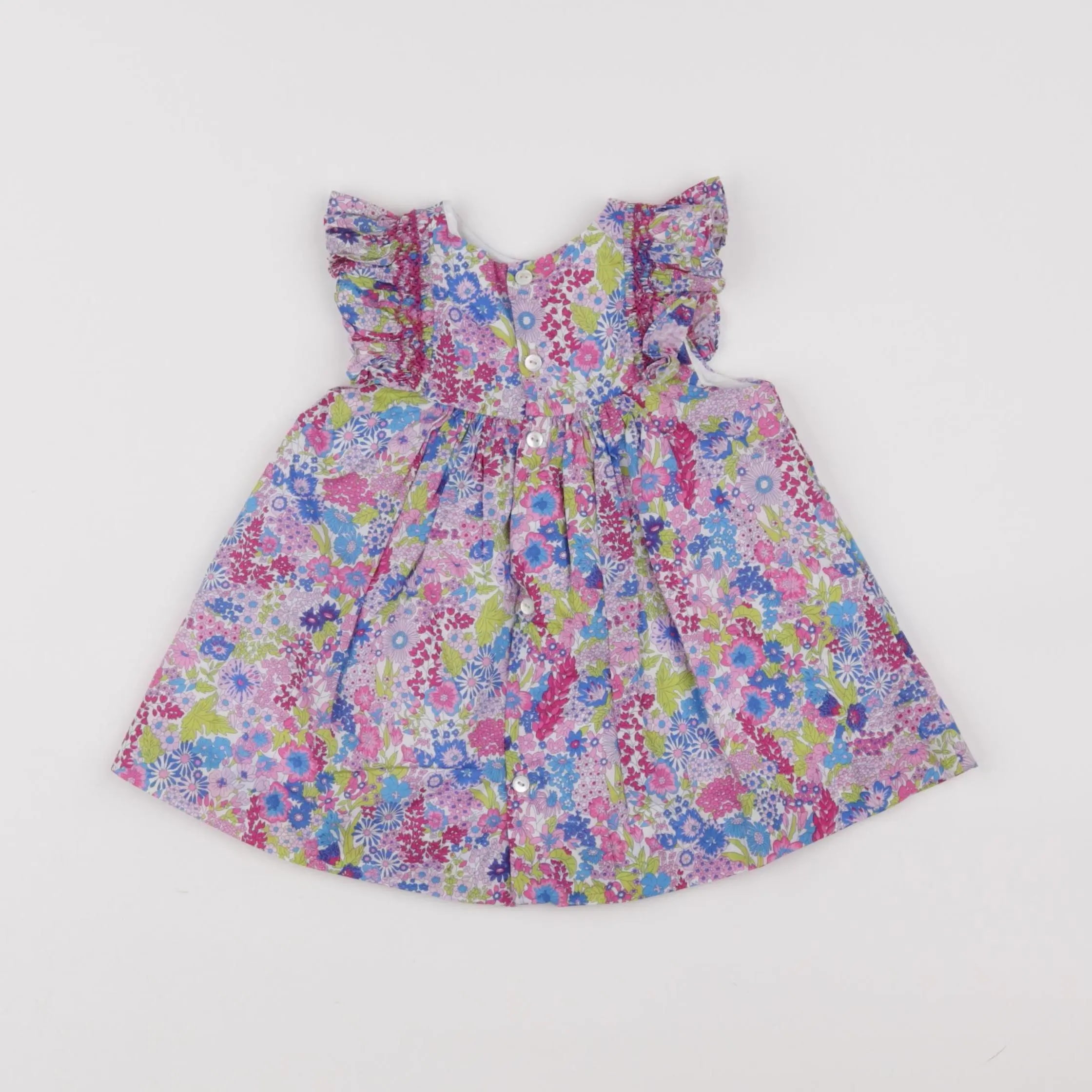 Jacadi - robe liberty multicolore - 6 mois