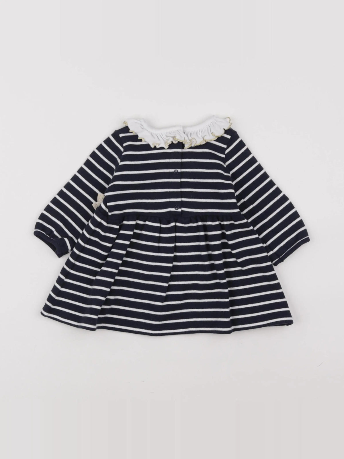 Petit Bateau - robe bleu - 6 mois