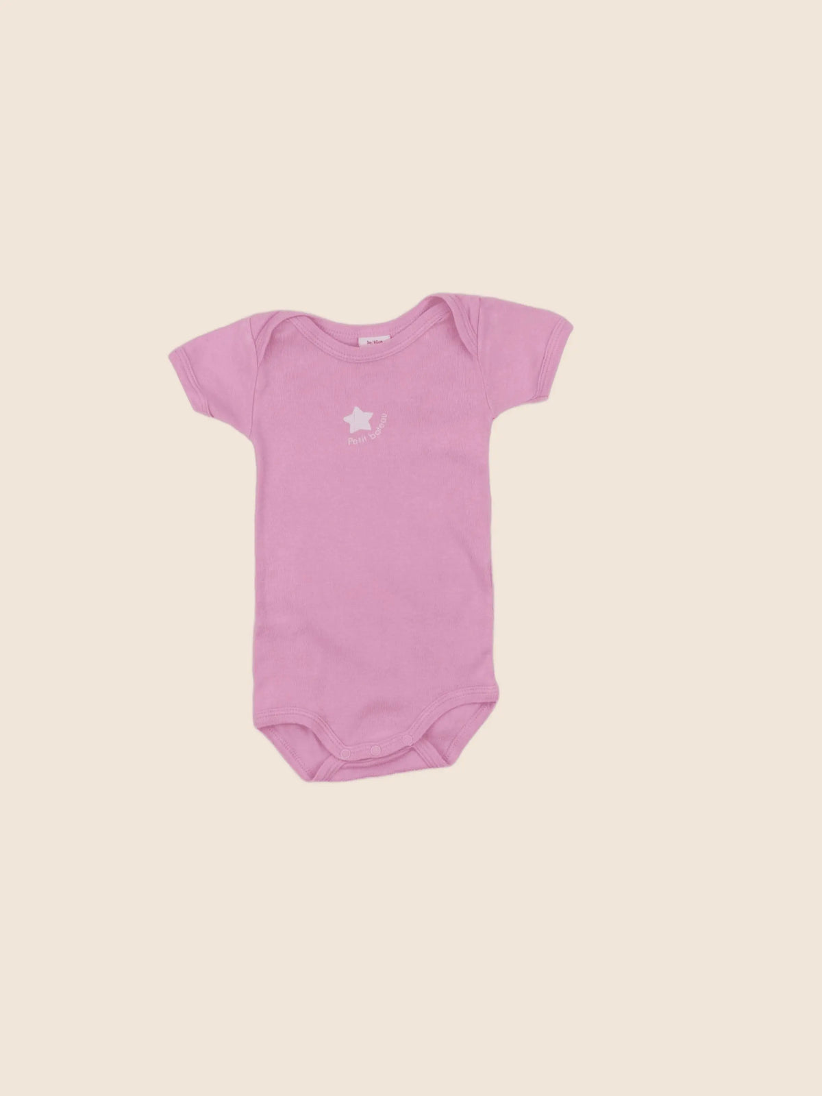 Petit Bateau - body rose - 3 mois