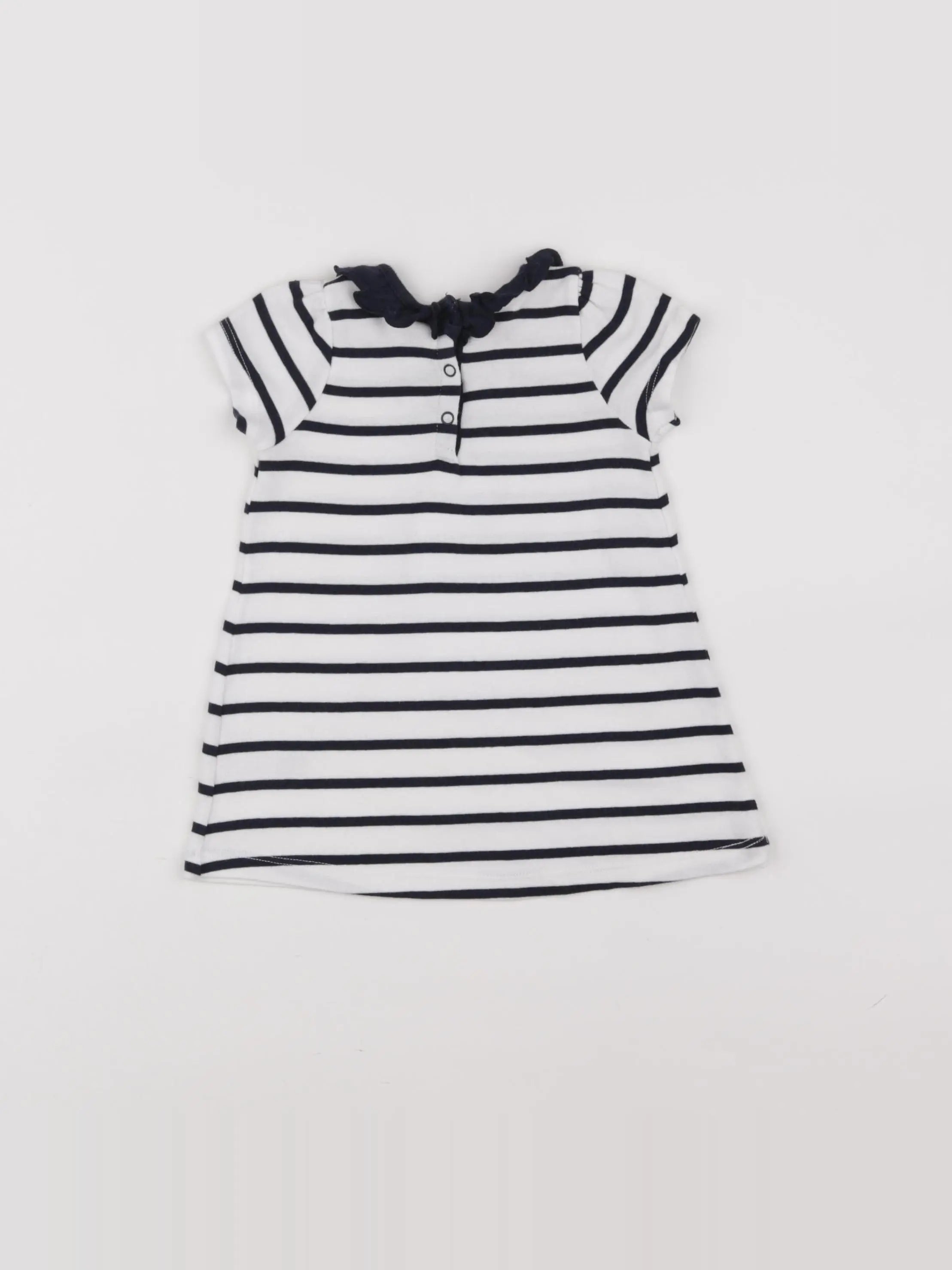 Petit Bateau - robe bleu - 6 mois