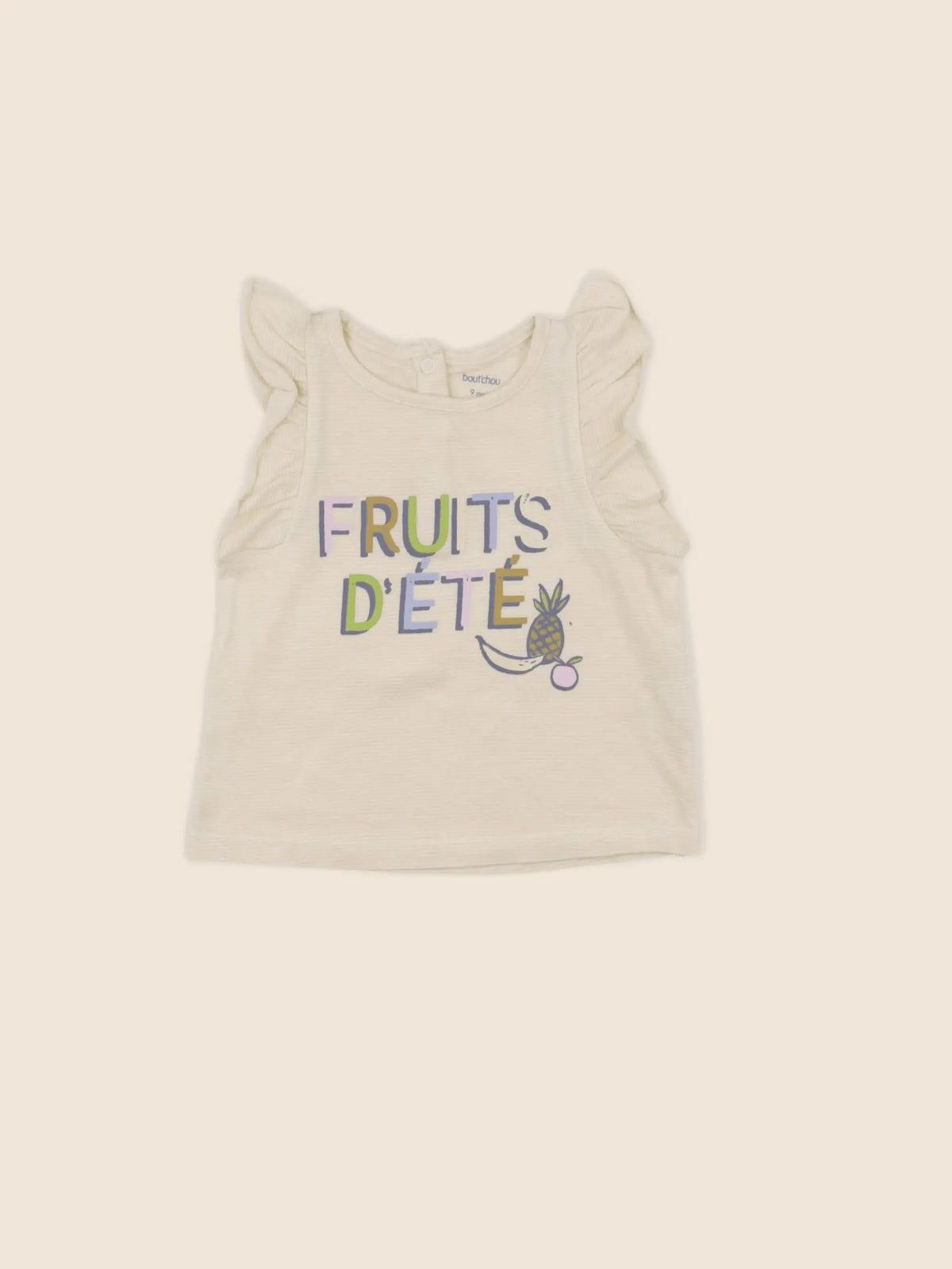 Boutchou - tee-shirt jaune - 9 mois