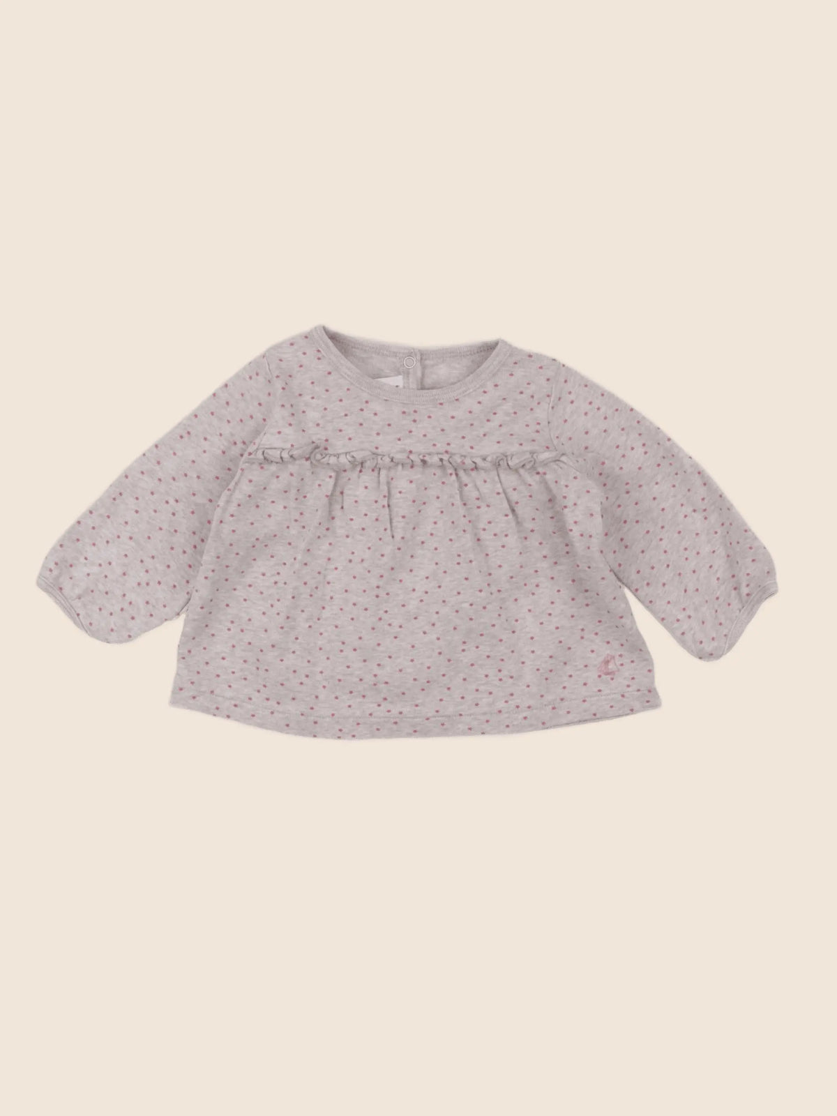 Petit Bateau - tee-shirt beige - 6 mois