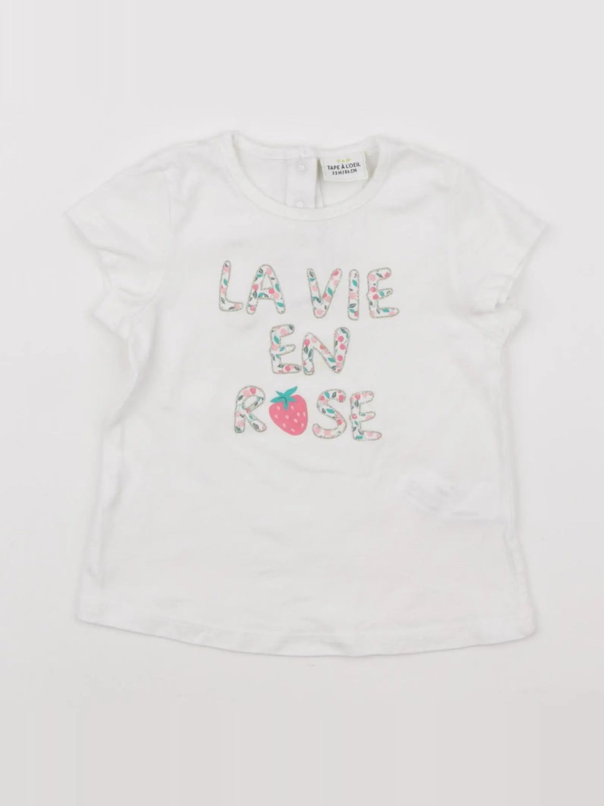 Tape à l'oeil - tee-shirt blanc - 24 mois