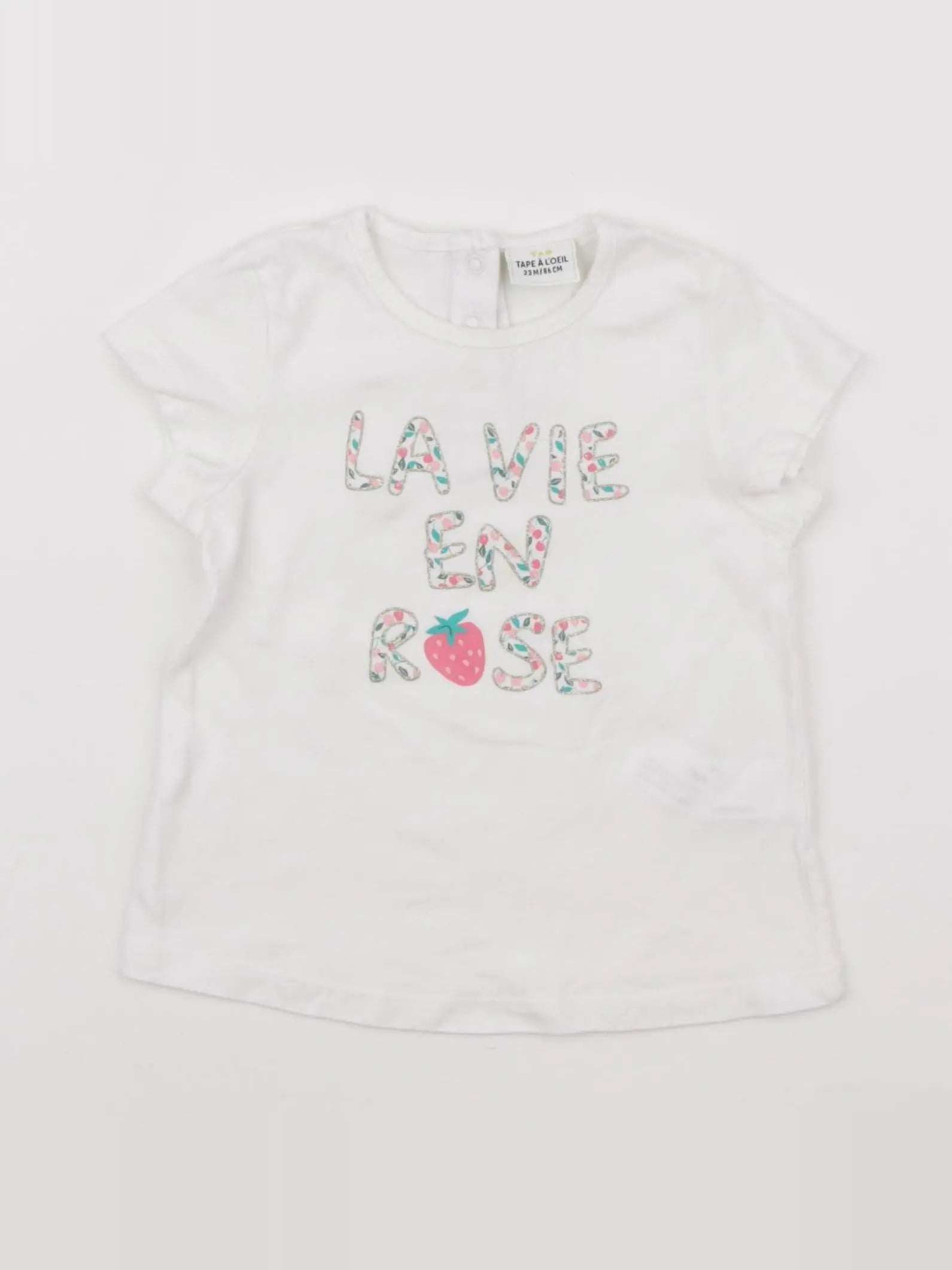 Tape à l'oeil - tee-shirt blanc - 24 mois