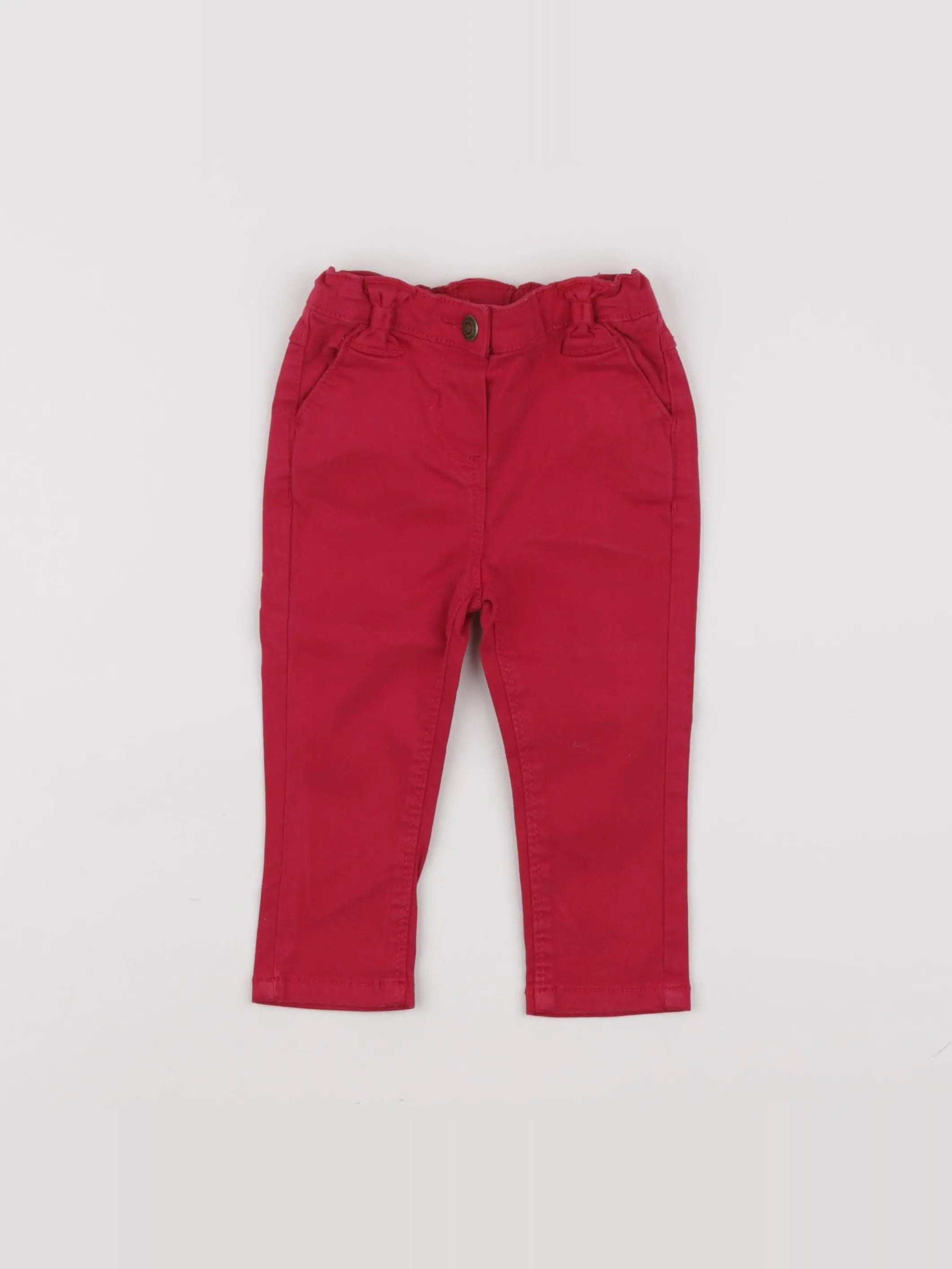 Tape à l'oeil - pantalon rouge - 9 mois