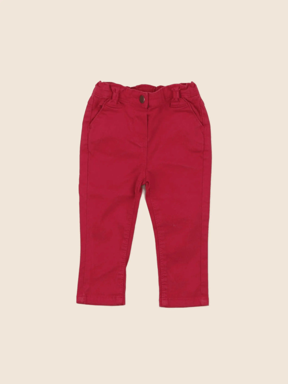 Tape à l'oeil - pantalon rouge - 9 mois