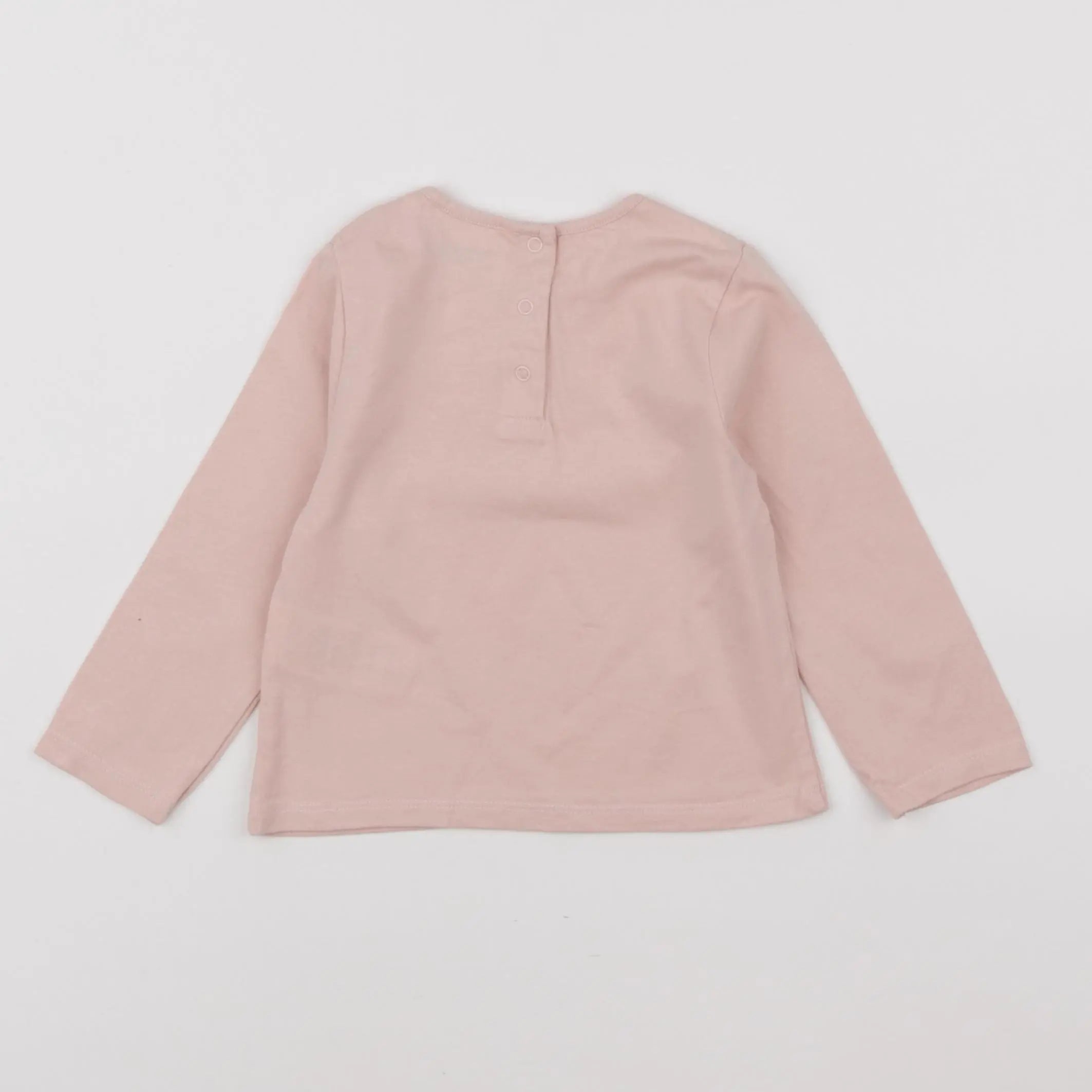 Vertbaudet - tee-shirt rose - 12 mois