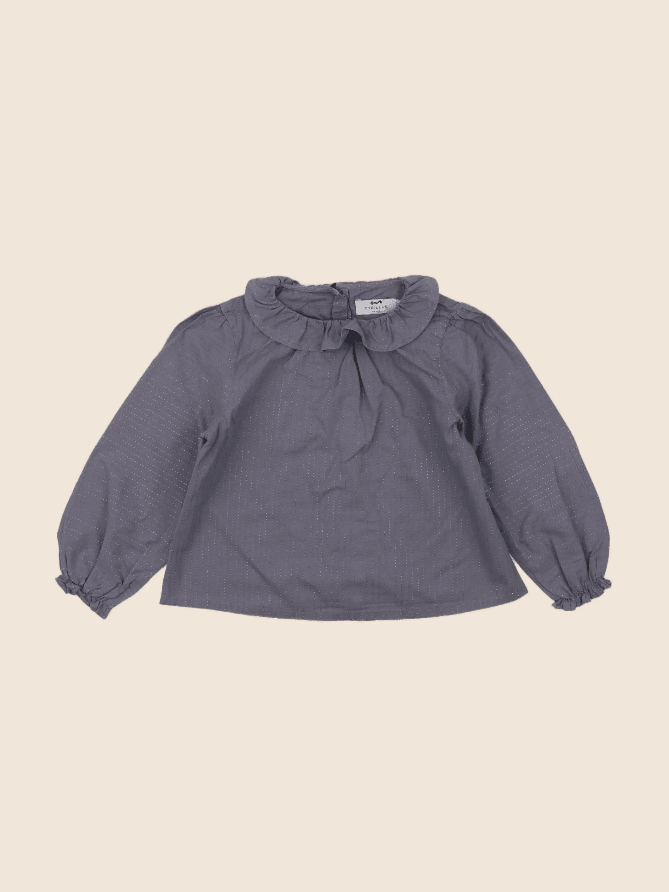 Cyrillus - blouse gris, argent - 36 mois