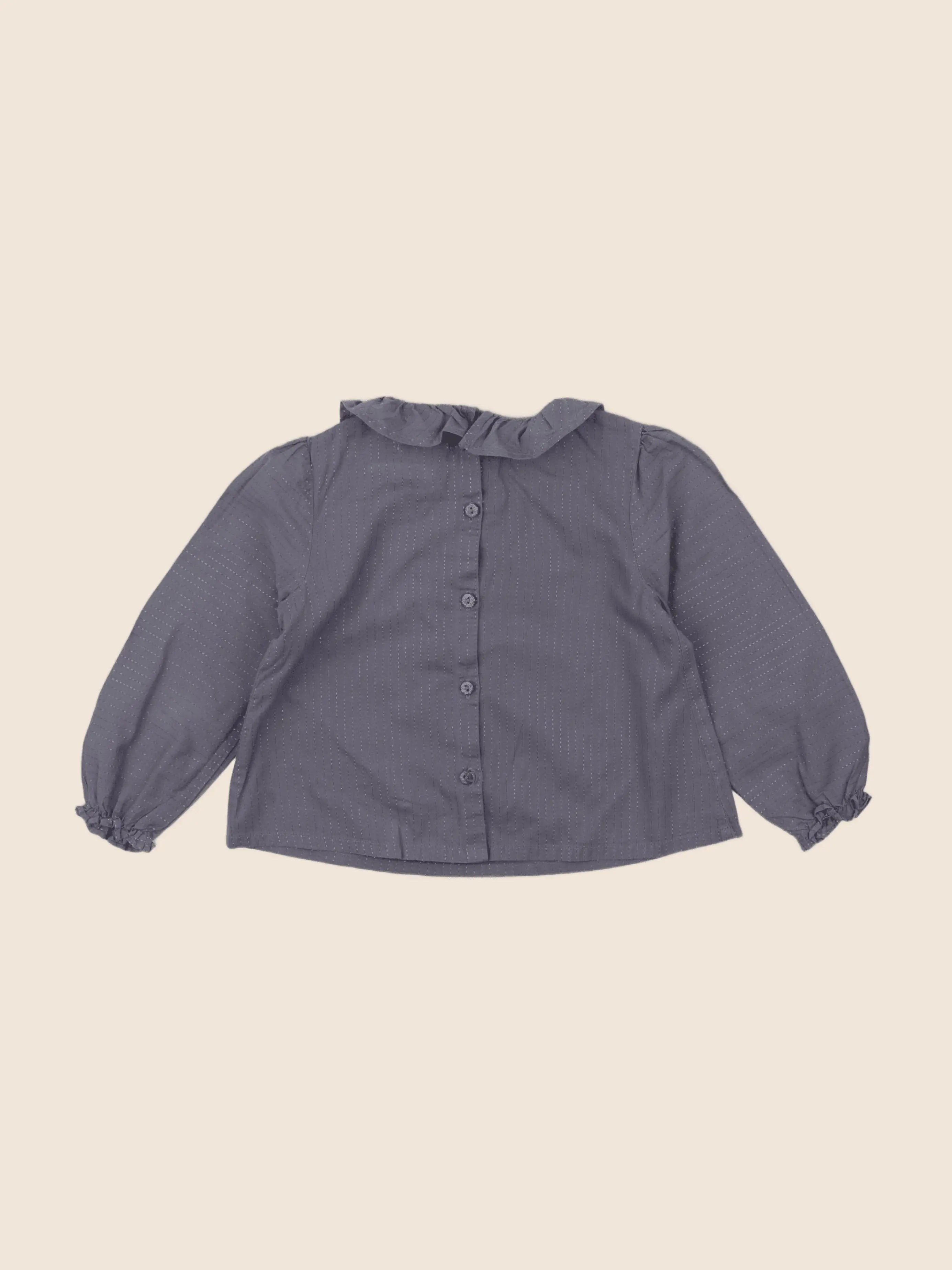 Cyrillus - blouse gris, argent - 36 mois