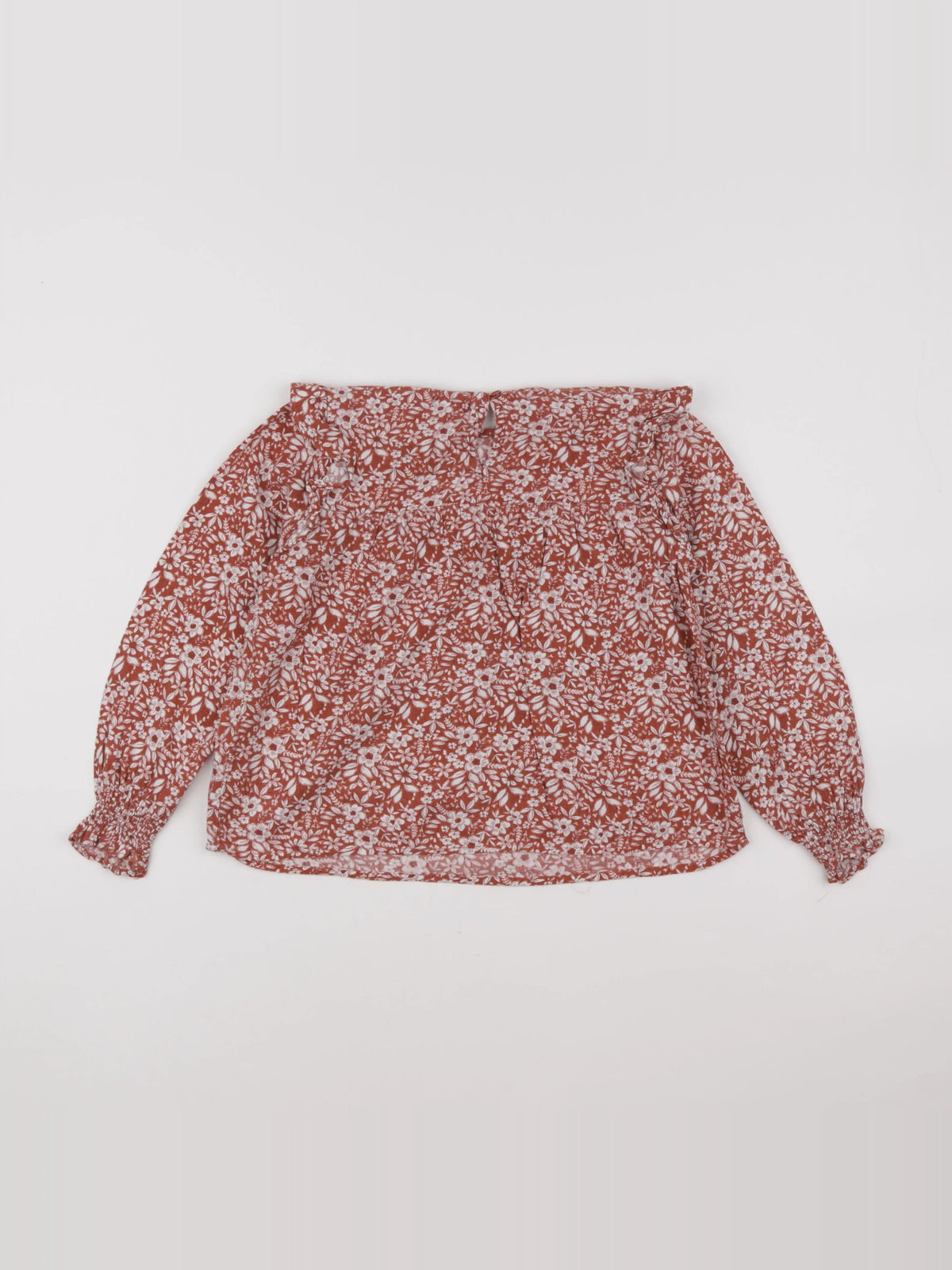 Vertbaudet - blouse rouge - 8 ans