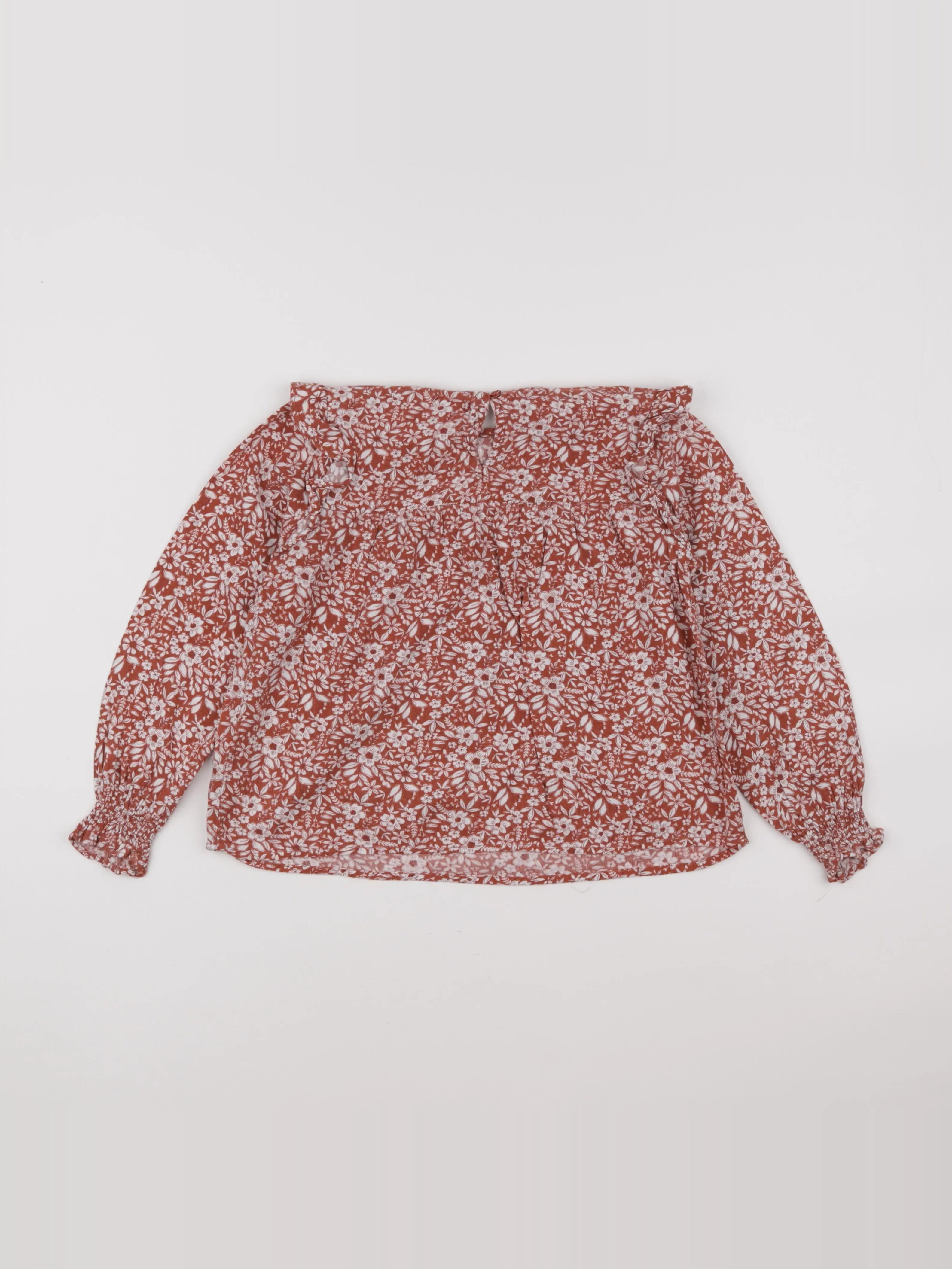 Vertbaudet - blouse rouge - 8 ans