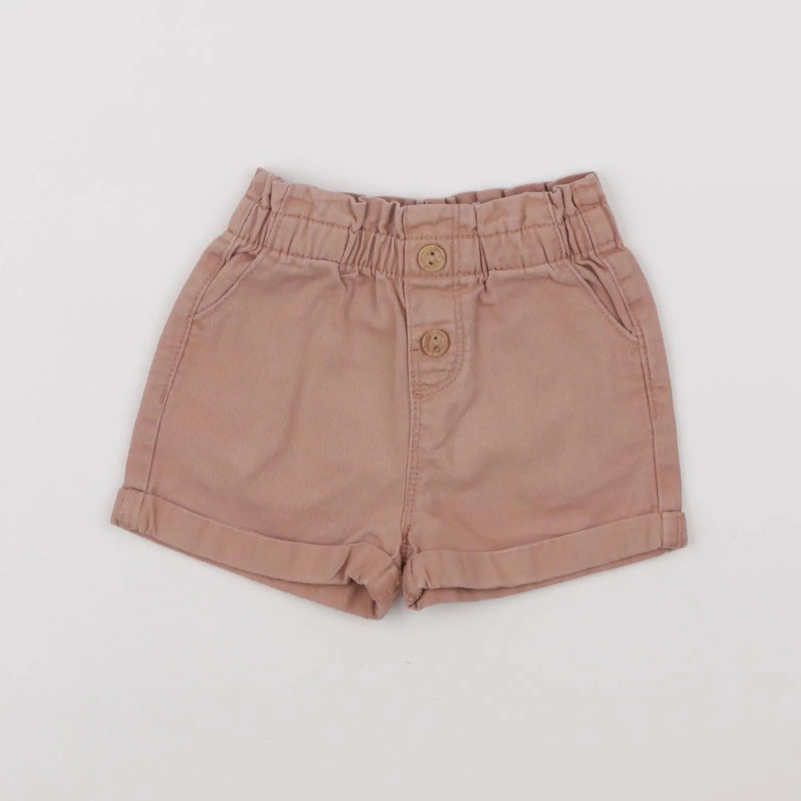 Vertbaudet - short marron - 12 mois