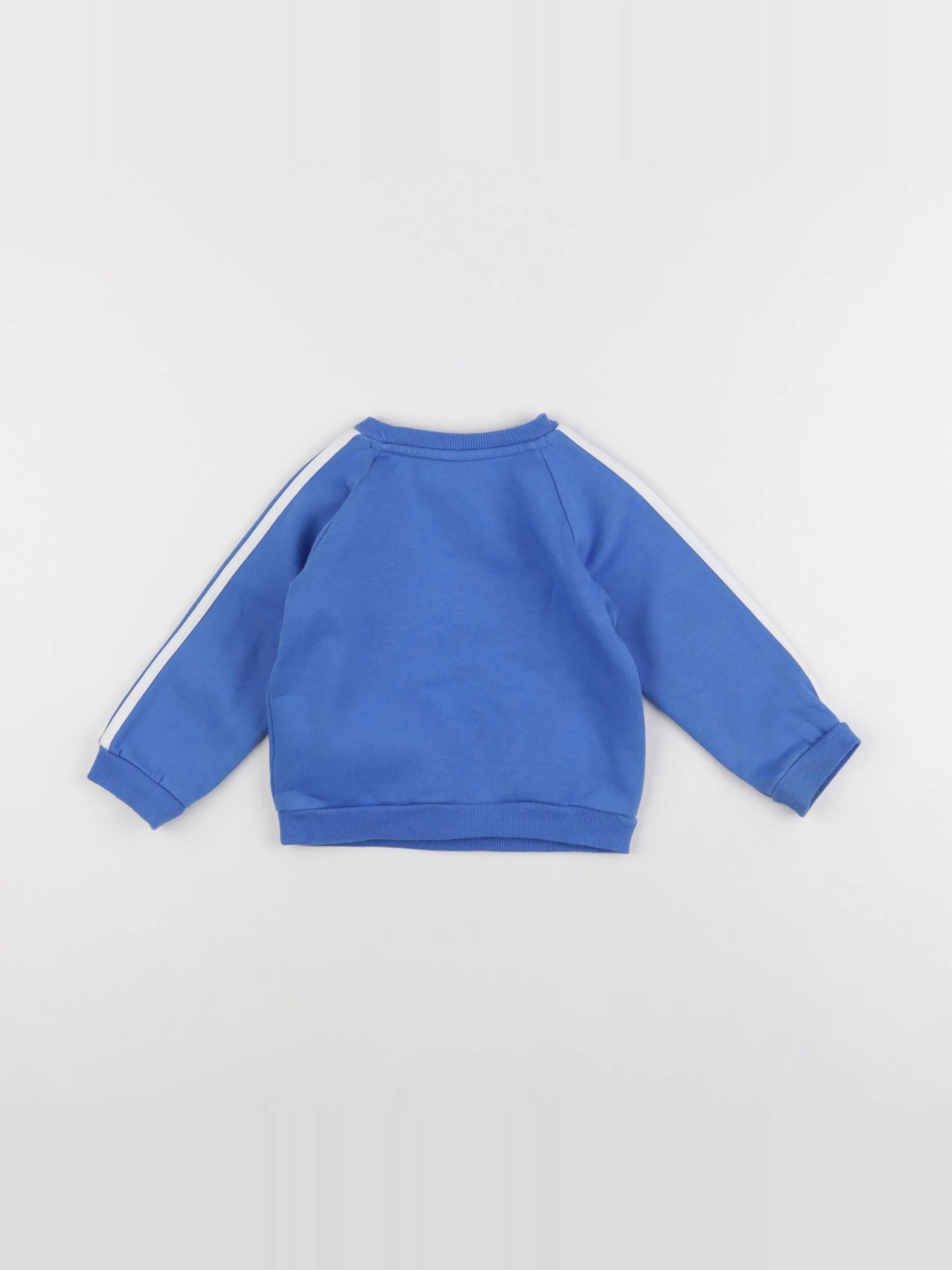 Adidas - sweat bleu - 6/9 mois
