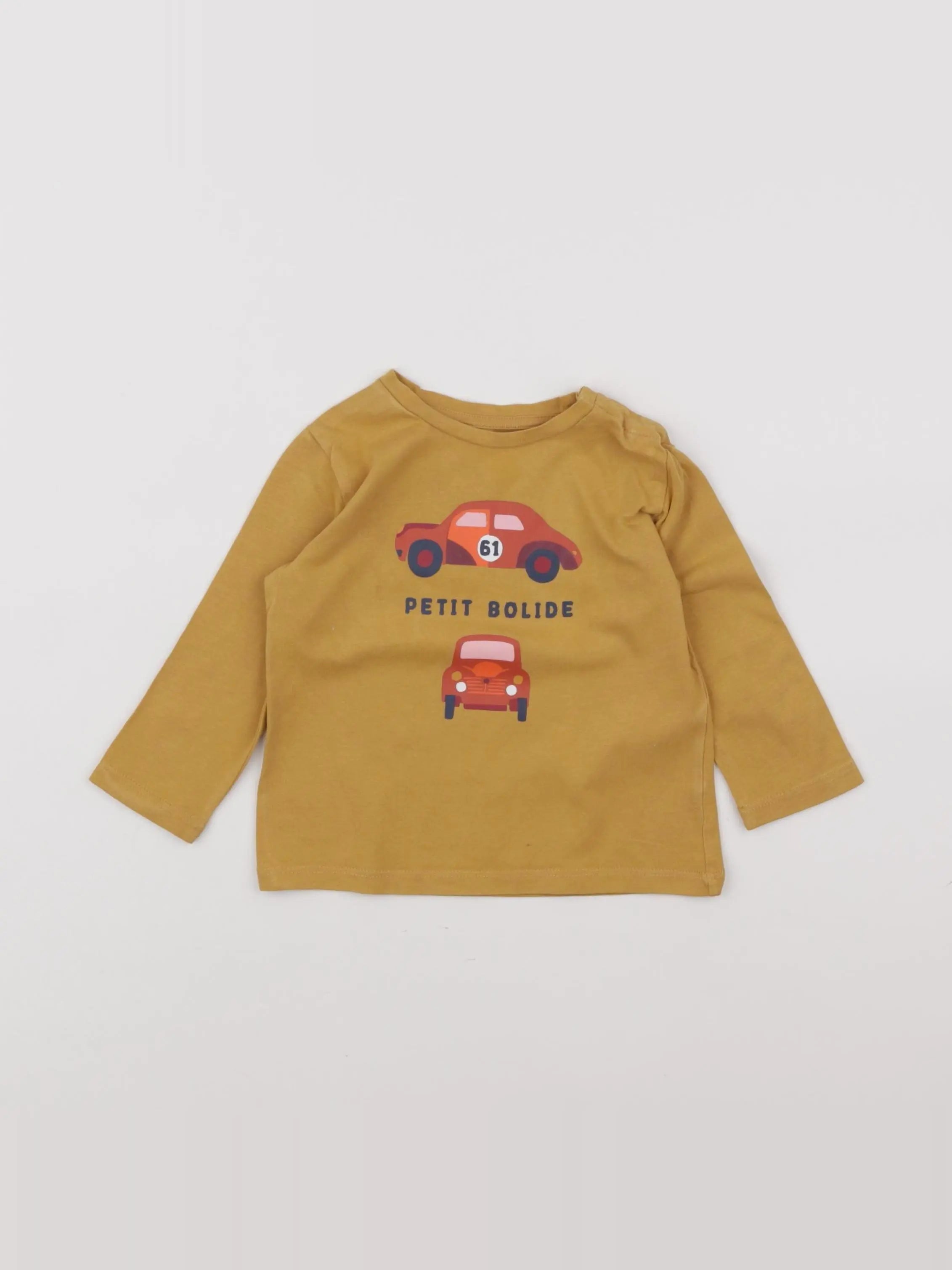 Boutchou - tee-shirt marron - 12 mois