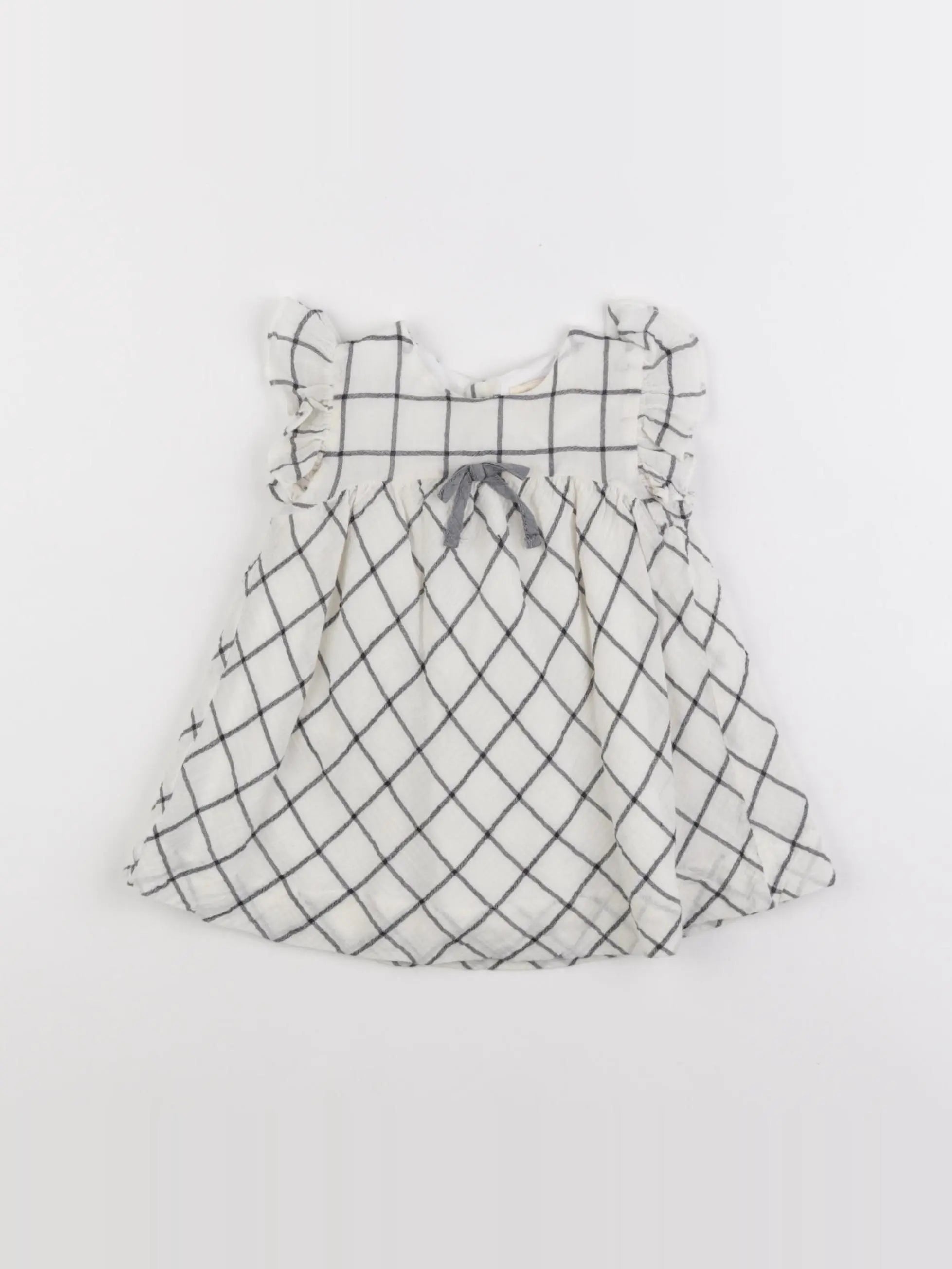 Lola Palacios - robe blanc, noir - 6 mois