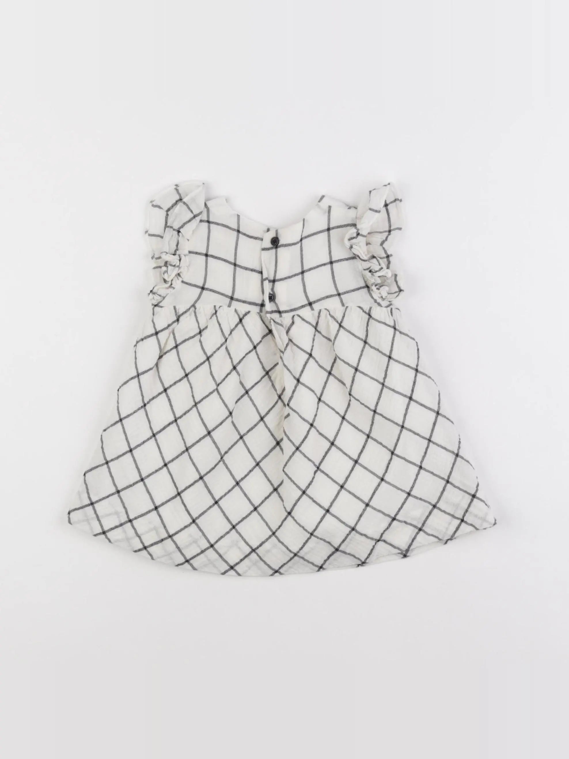 Lola Palacios - robe blanc, noir - 6 mois