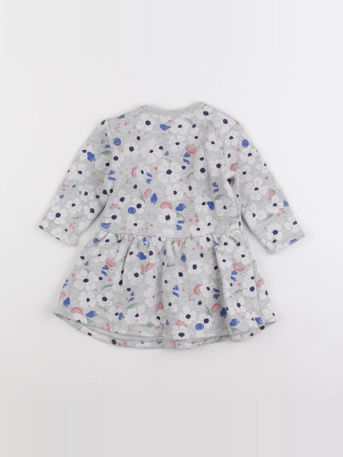 Petit Bateau - robe gris - 6 mois