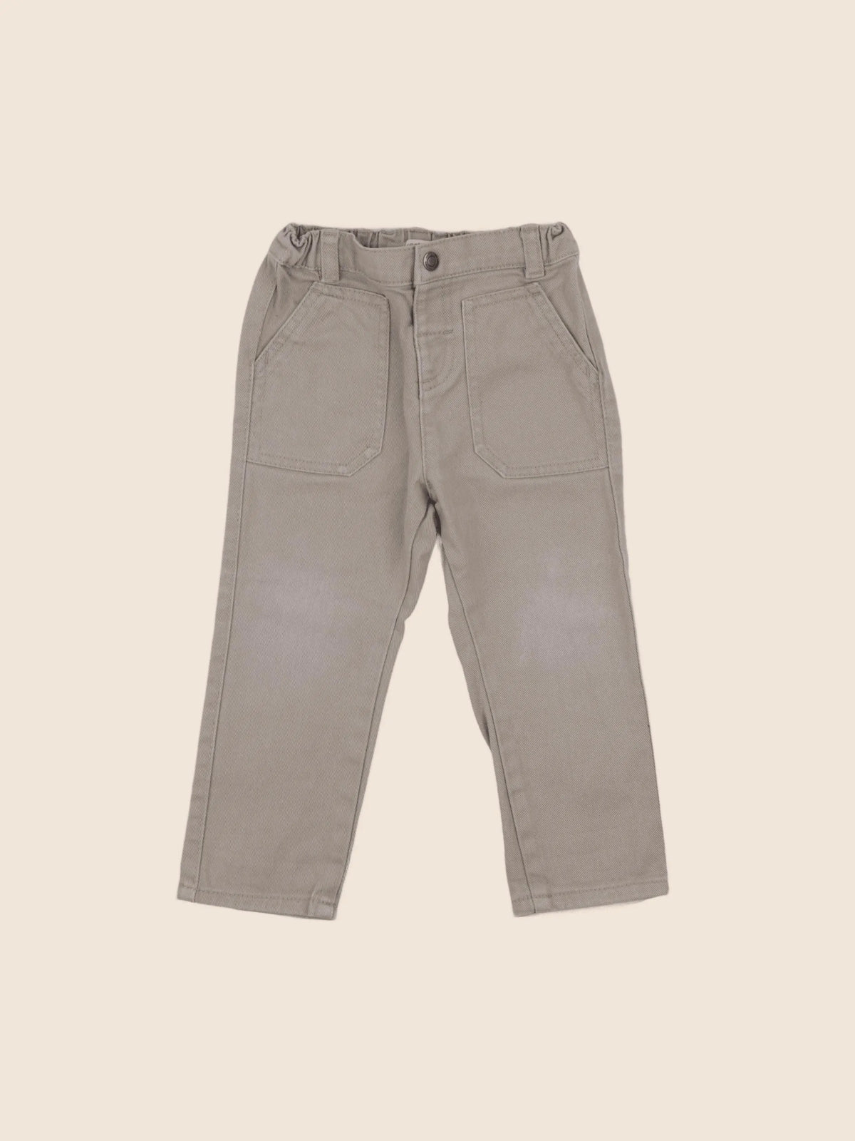 Vertbaudet - jean beige - 2 ans