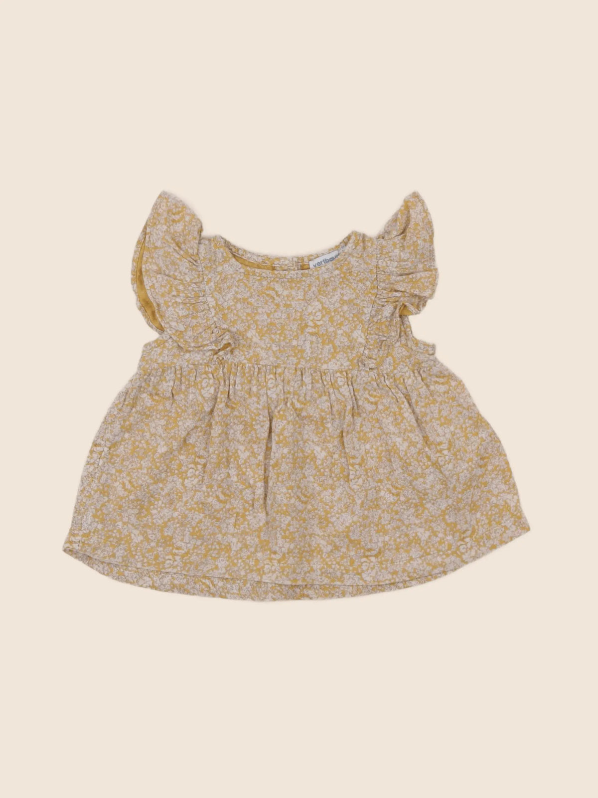 Vertbaudet - blouse jaune - 12 mois