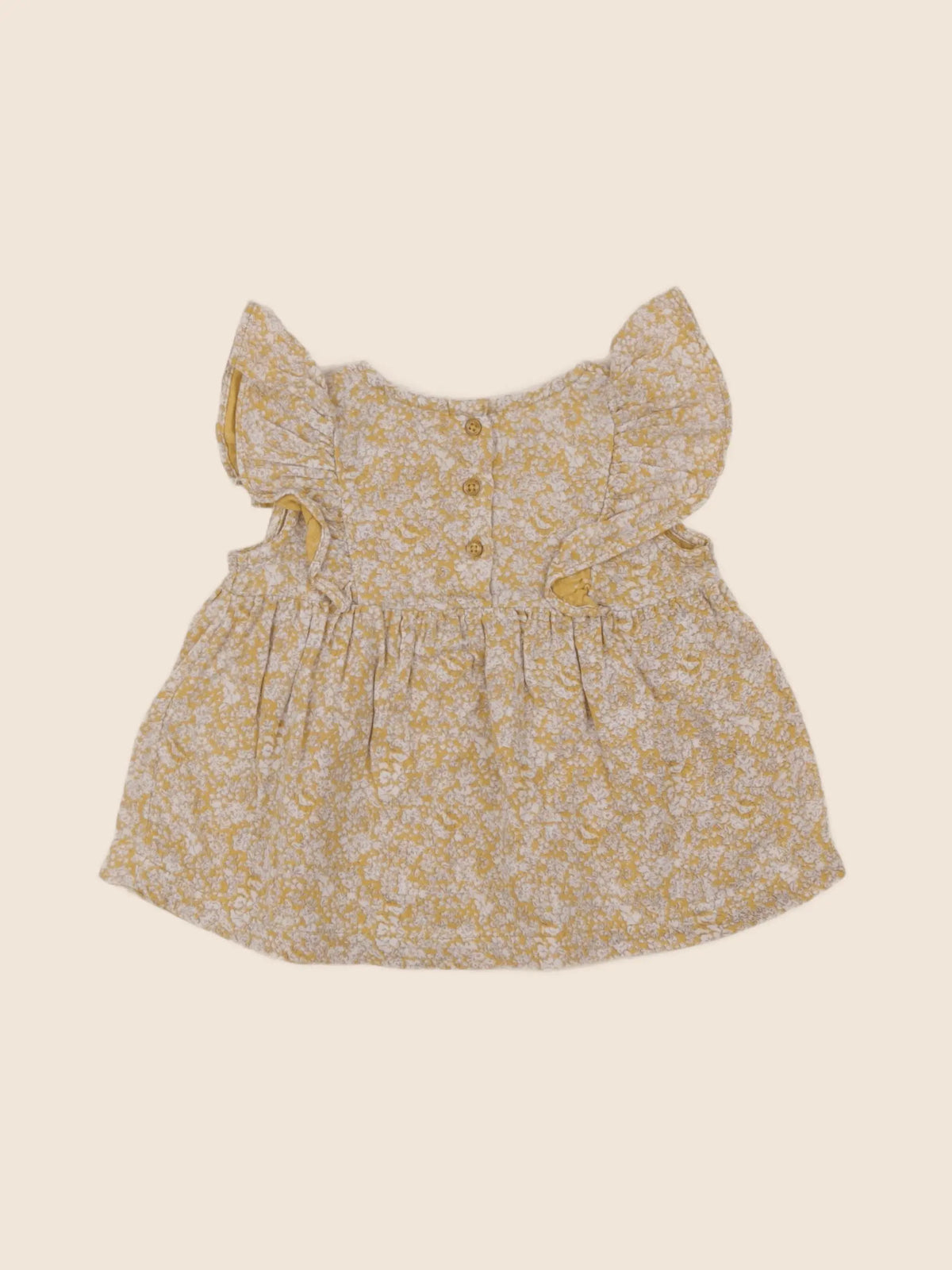 Vertbaudet - blouse jaune - 12 mois