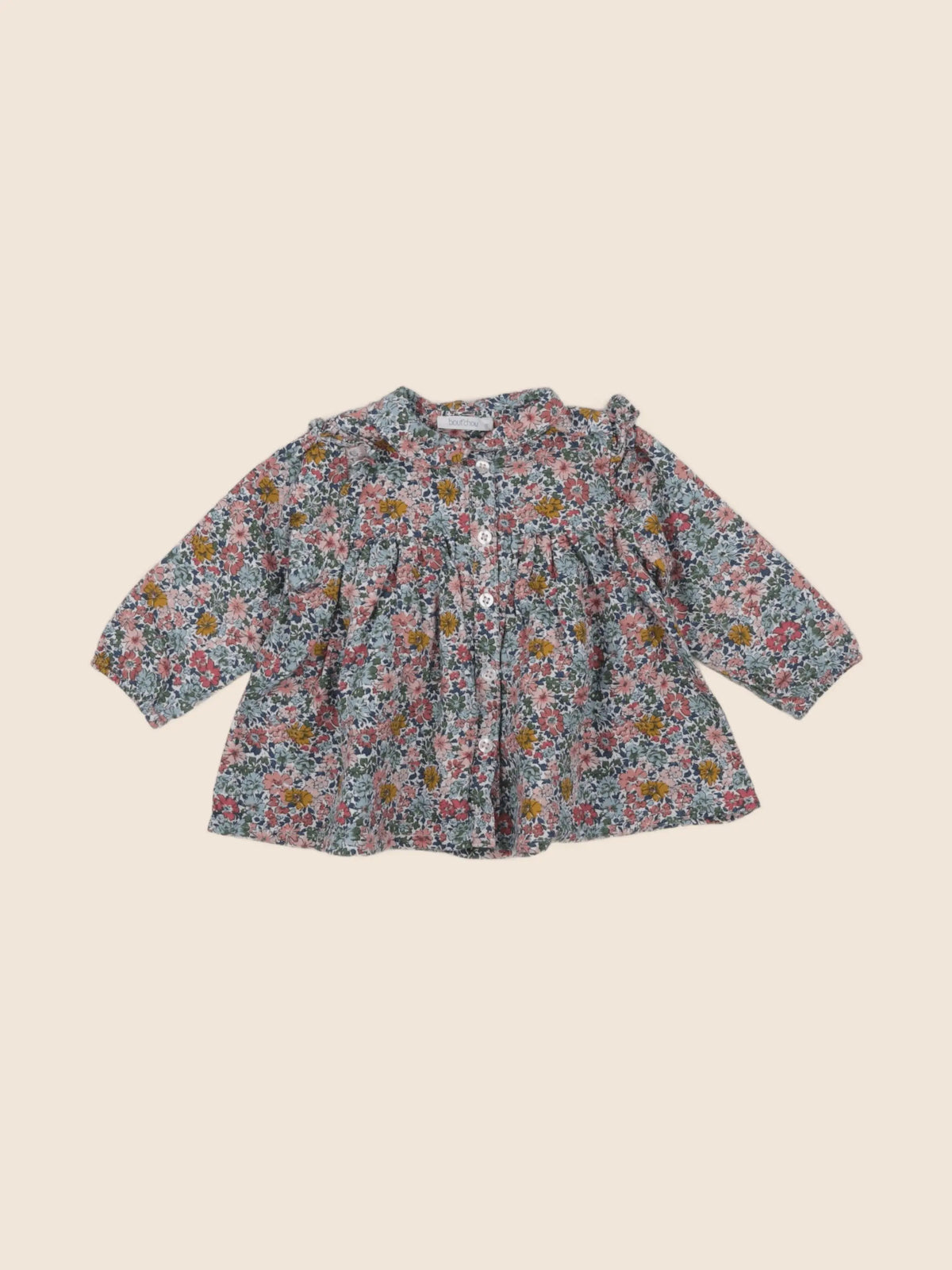 Boutchou - blouse multicolore - 6 mois