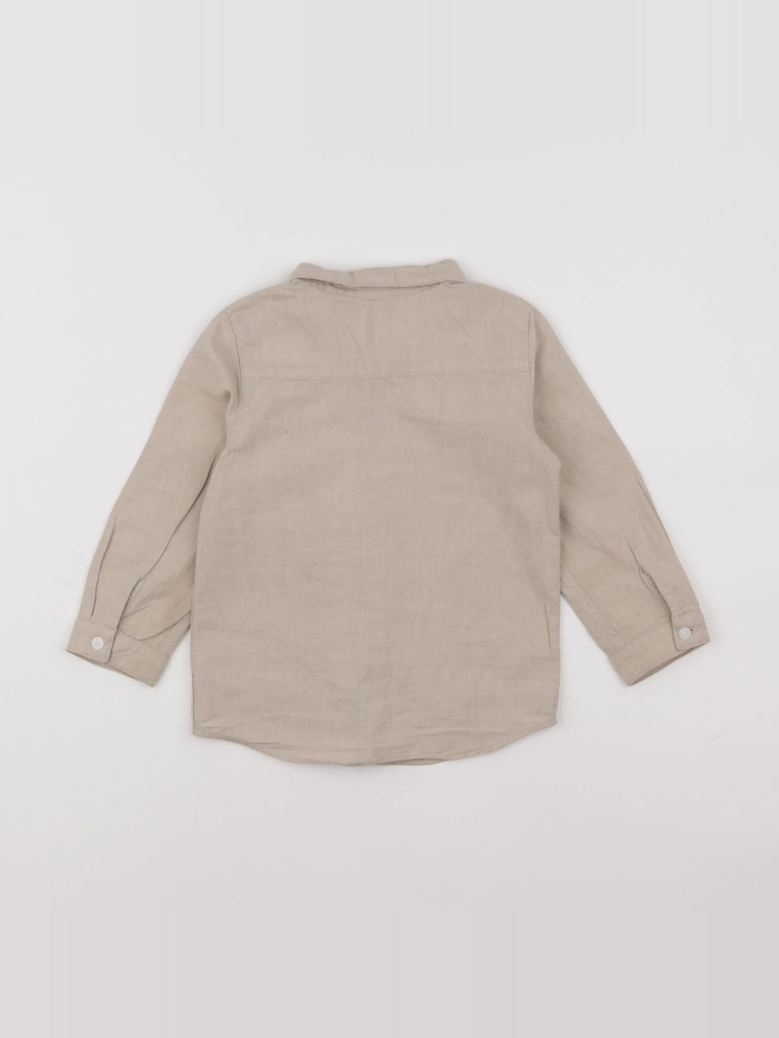 H&M - chemise beige - 18/24 mois