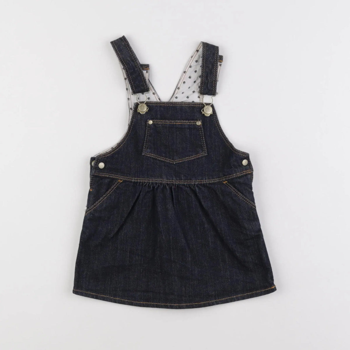 Petit Bateau - robe bleu - 12 mois