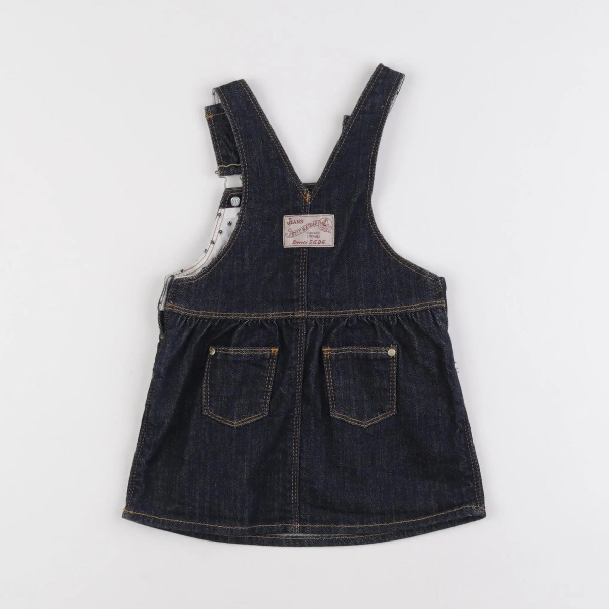 Petit Bateau - robe bleu - 12 mois