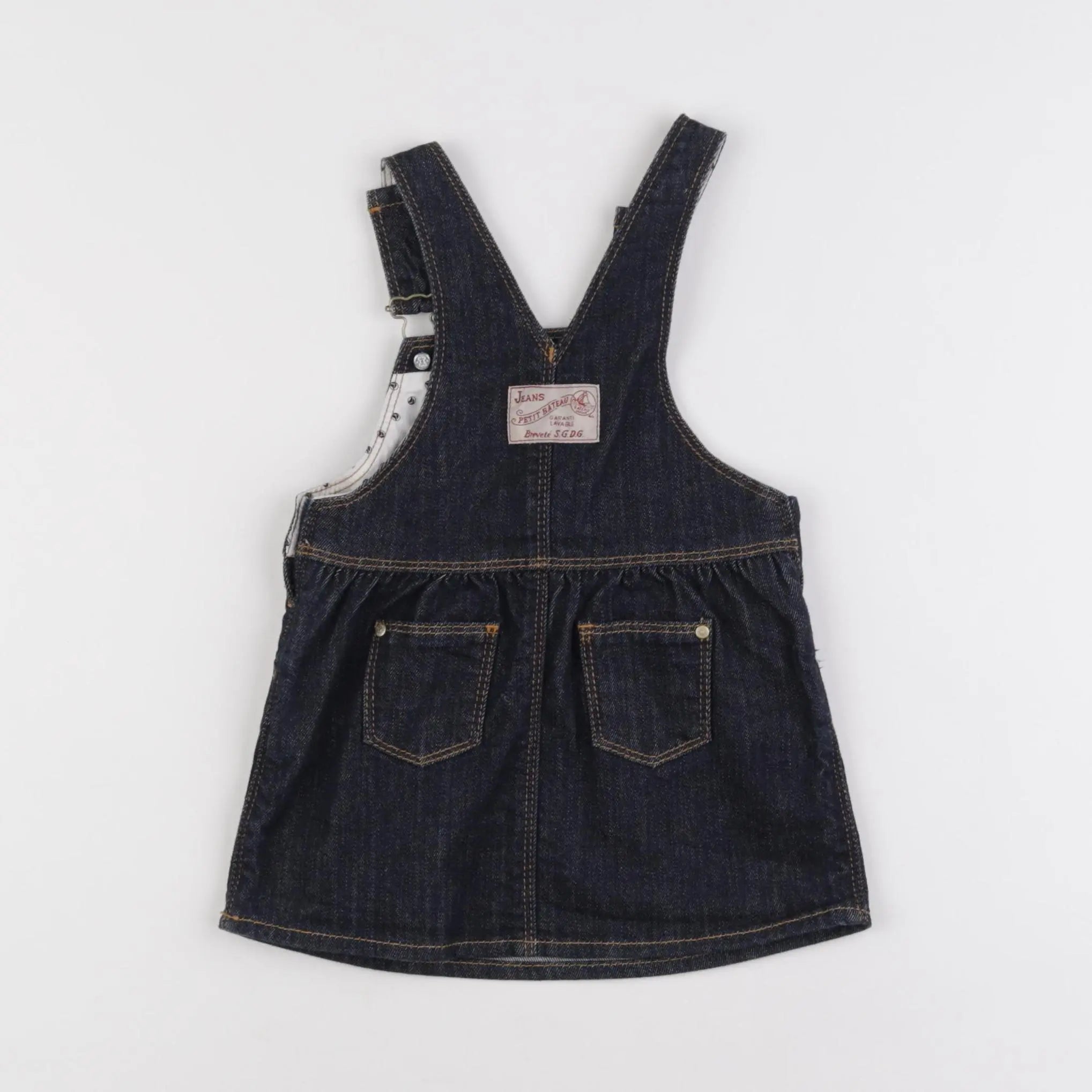 Petit Bateau - robe bleu - 12 mois
