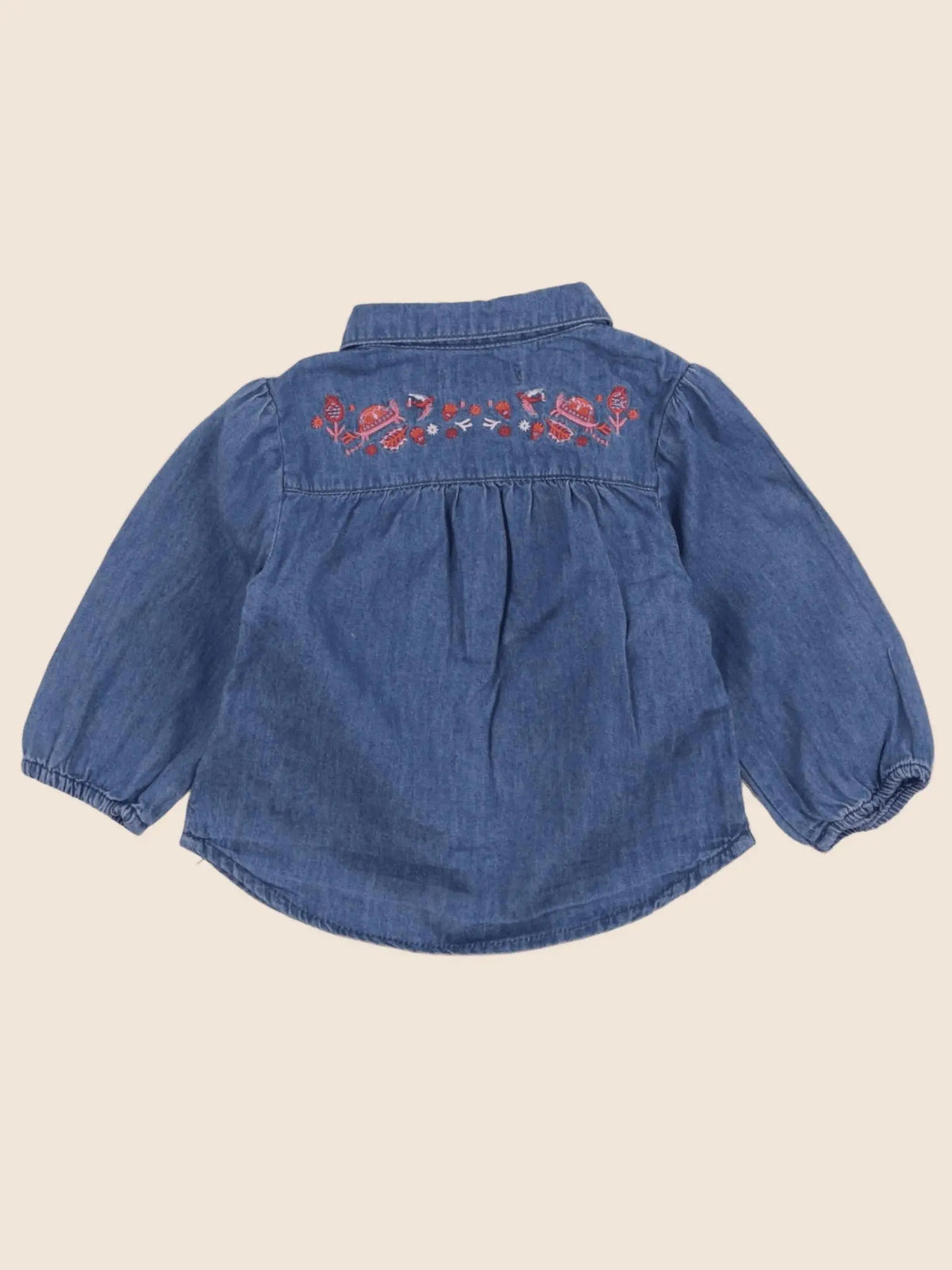 Vertbaudet - blouse bleu - 6 mois