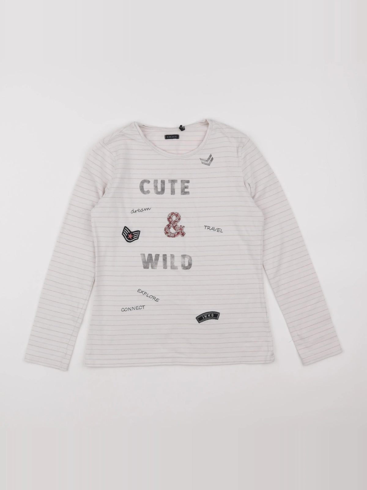 IKKS - tee-shirt beige - 12 ans