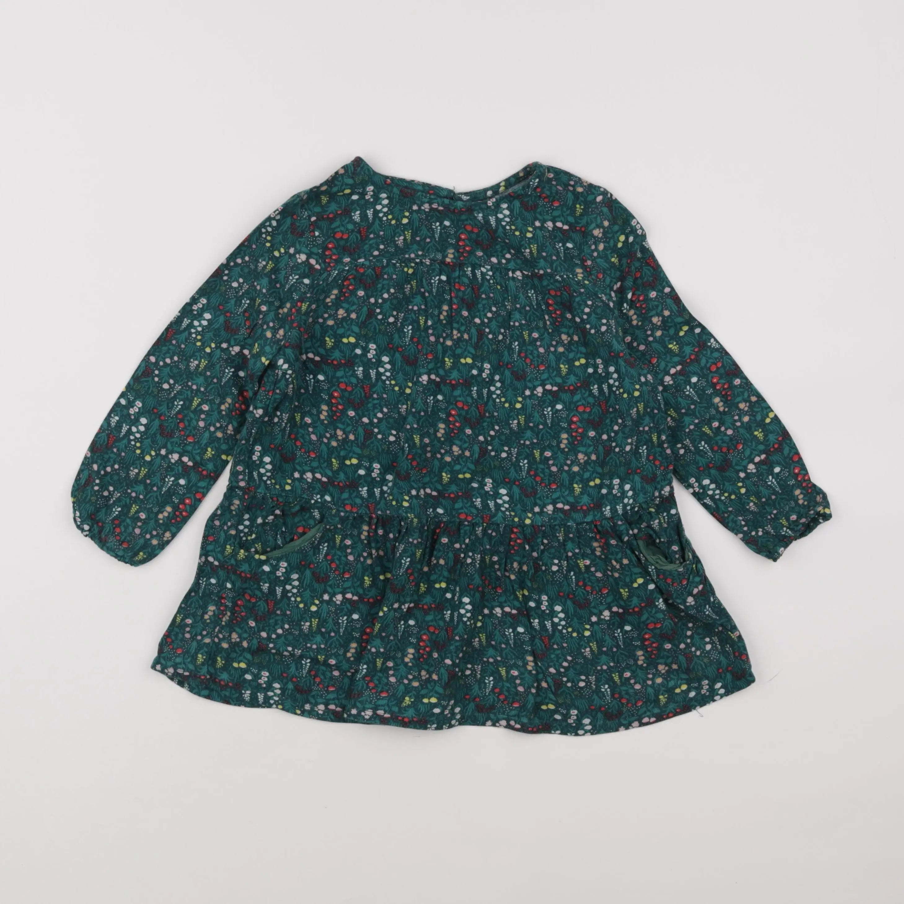 Vertbaudet - robe vert - 3 ans