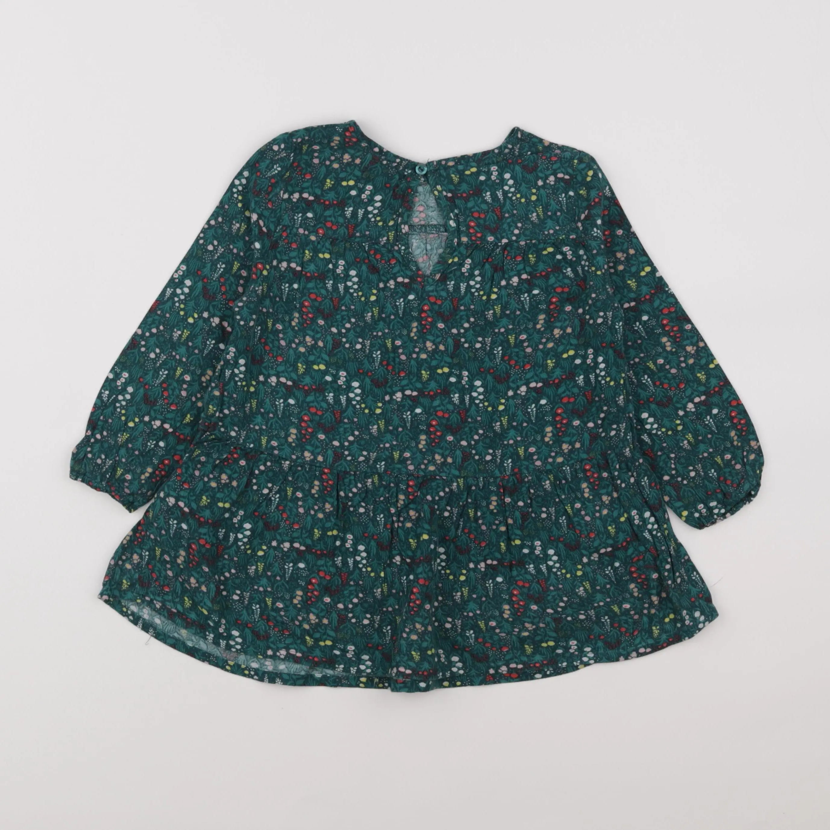 Vertbaudet - robe vert - 3 ans