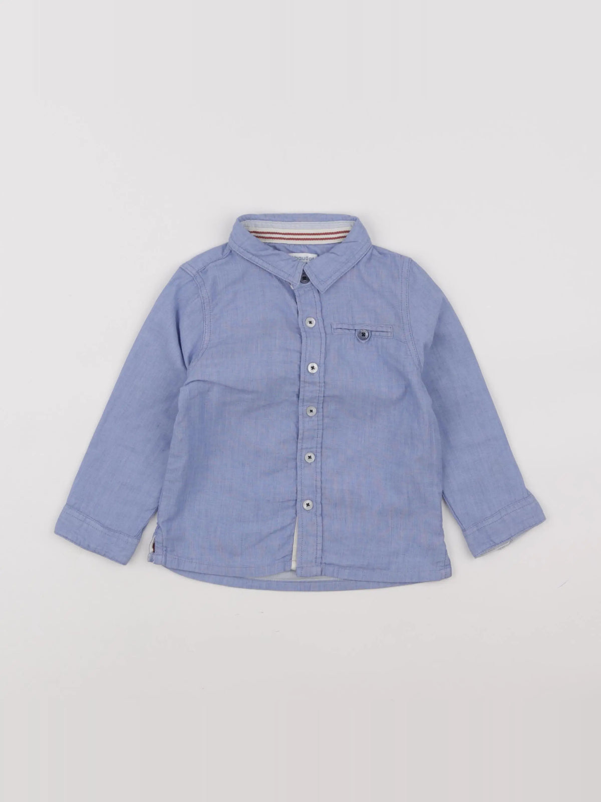 Vertbaudet - chemise bleu - 24 mois