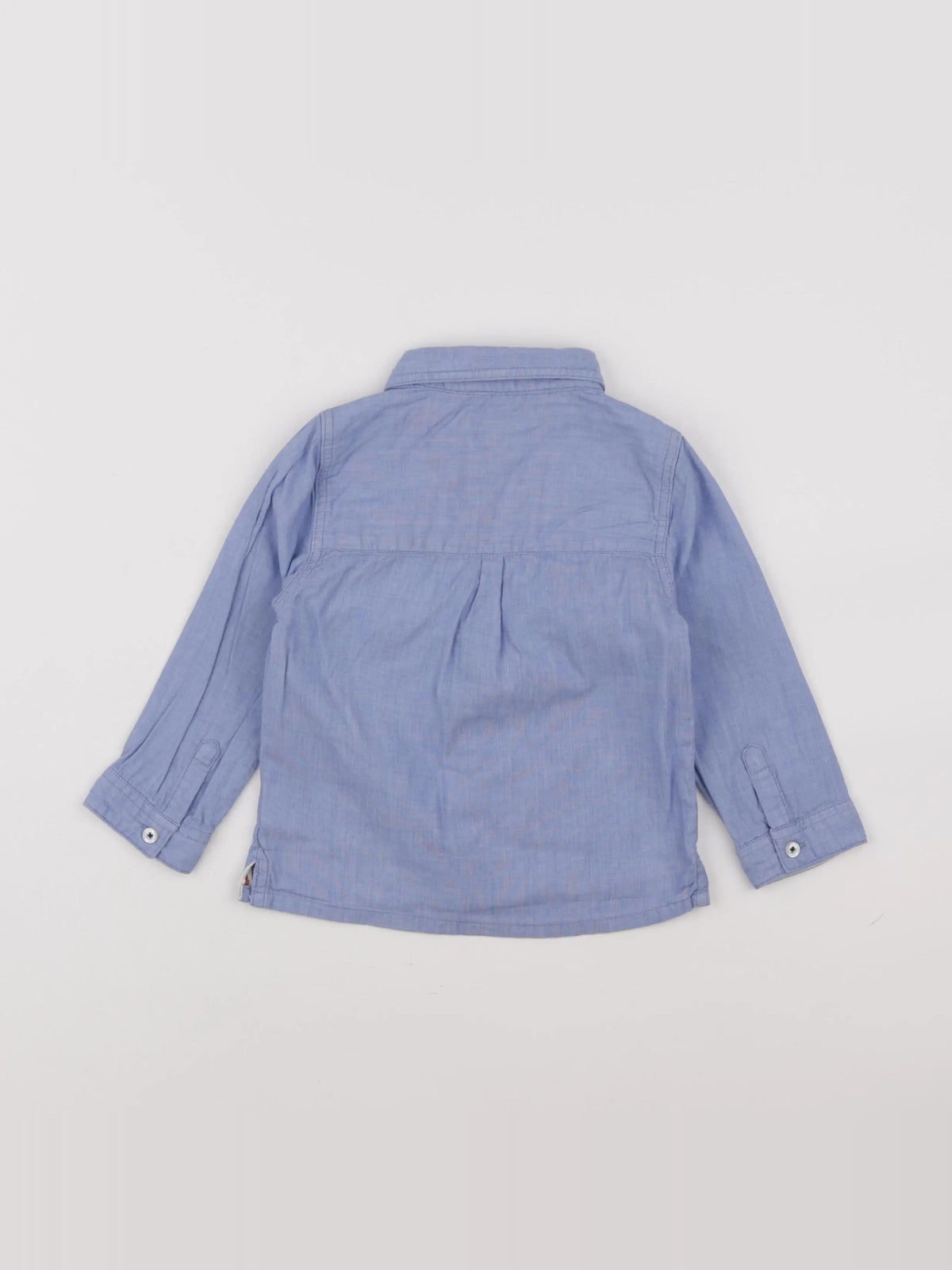 Vertbaudet - chemise bleu - 24 mois