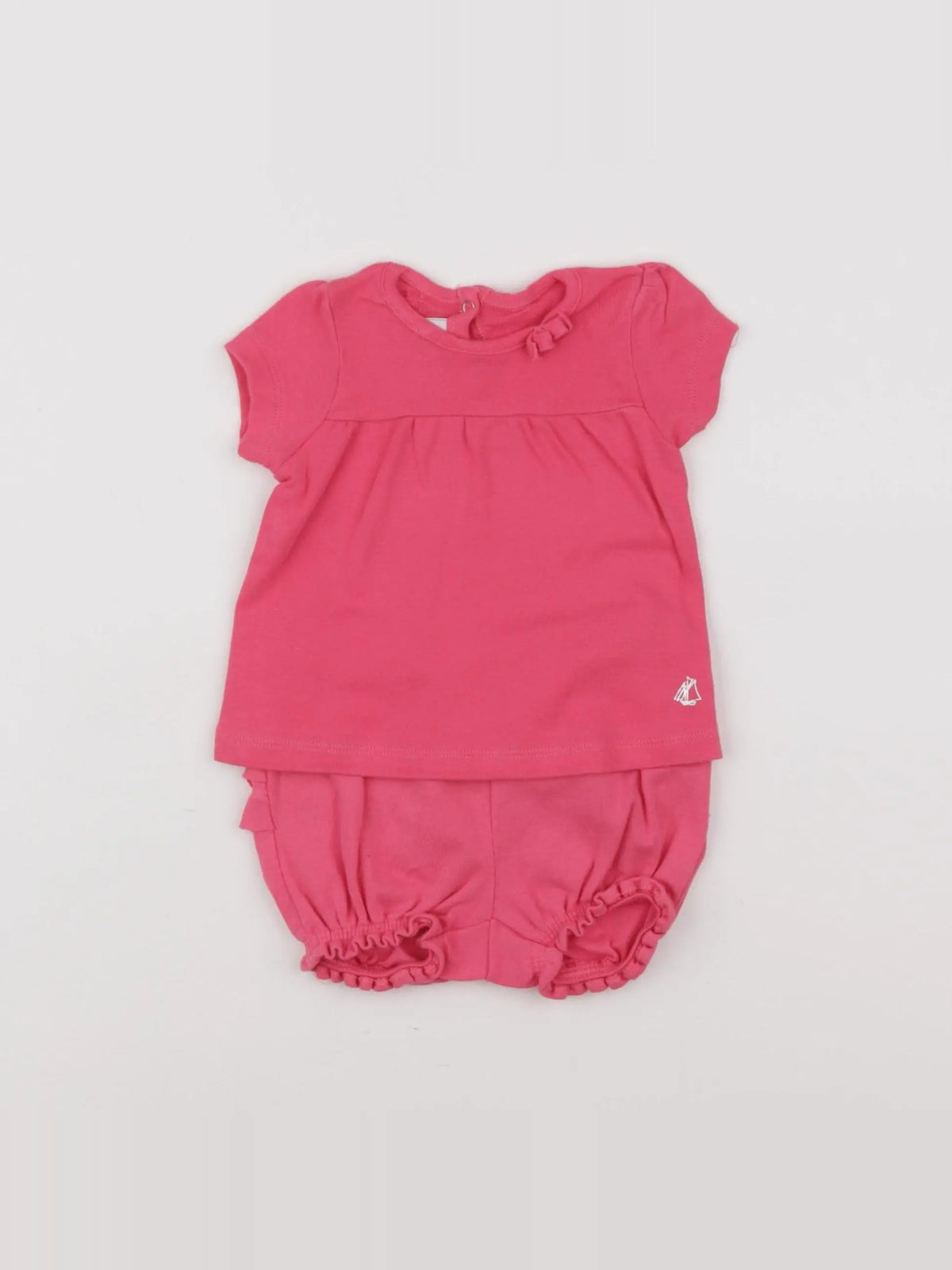 Petit Bateau - pyjama coton rose - 3 mois