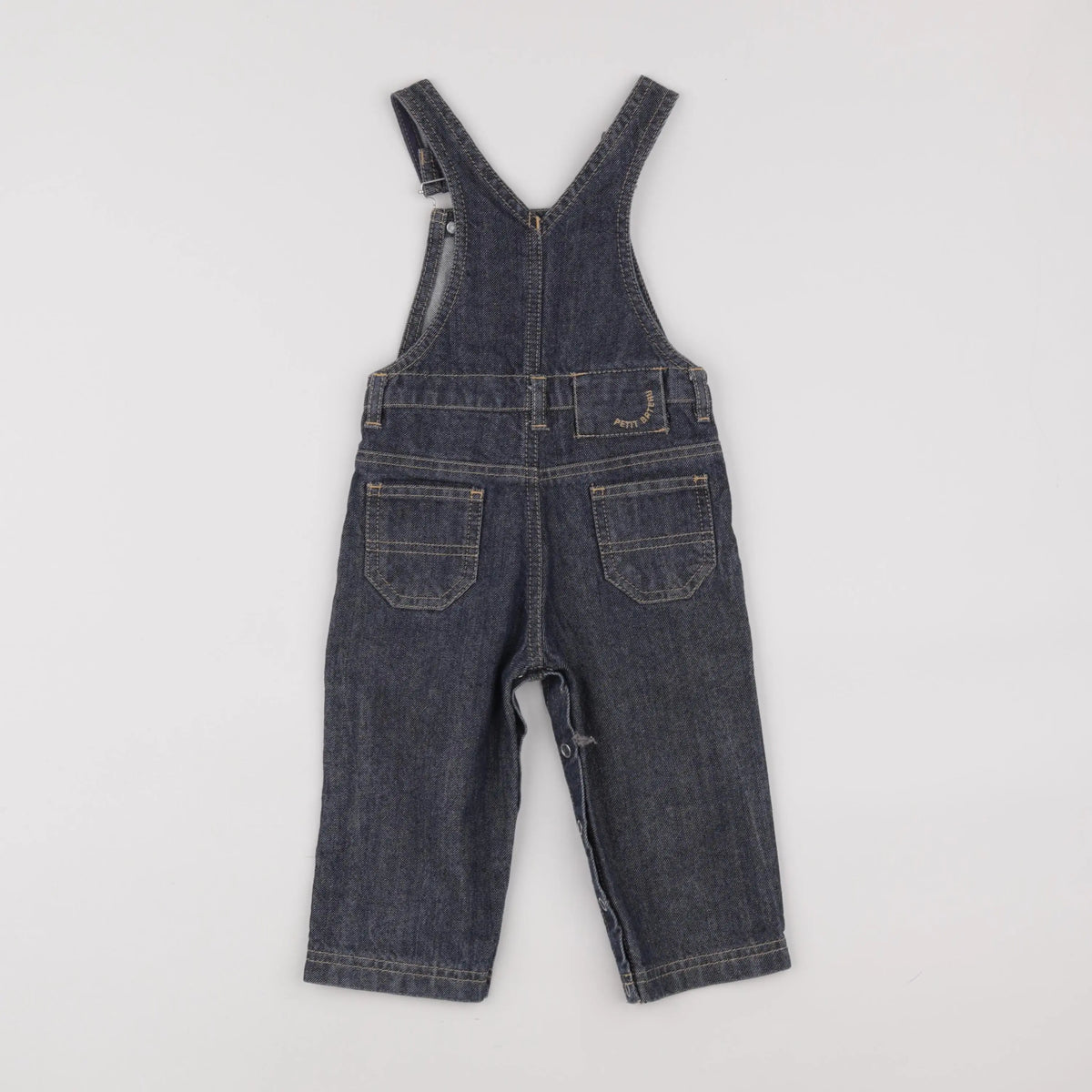 Petit Bateau - salopette bleu - 12 mois
