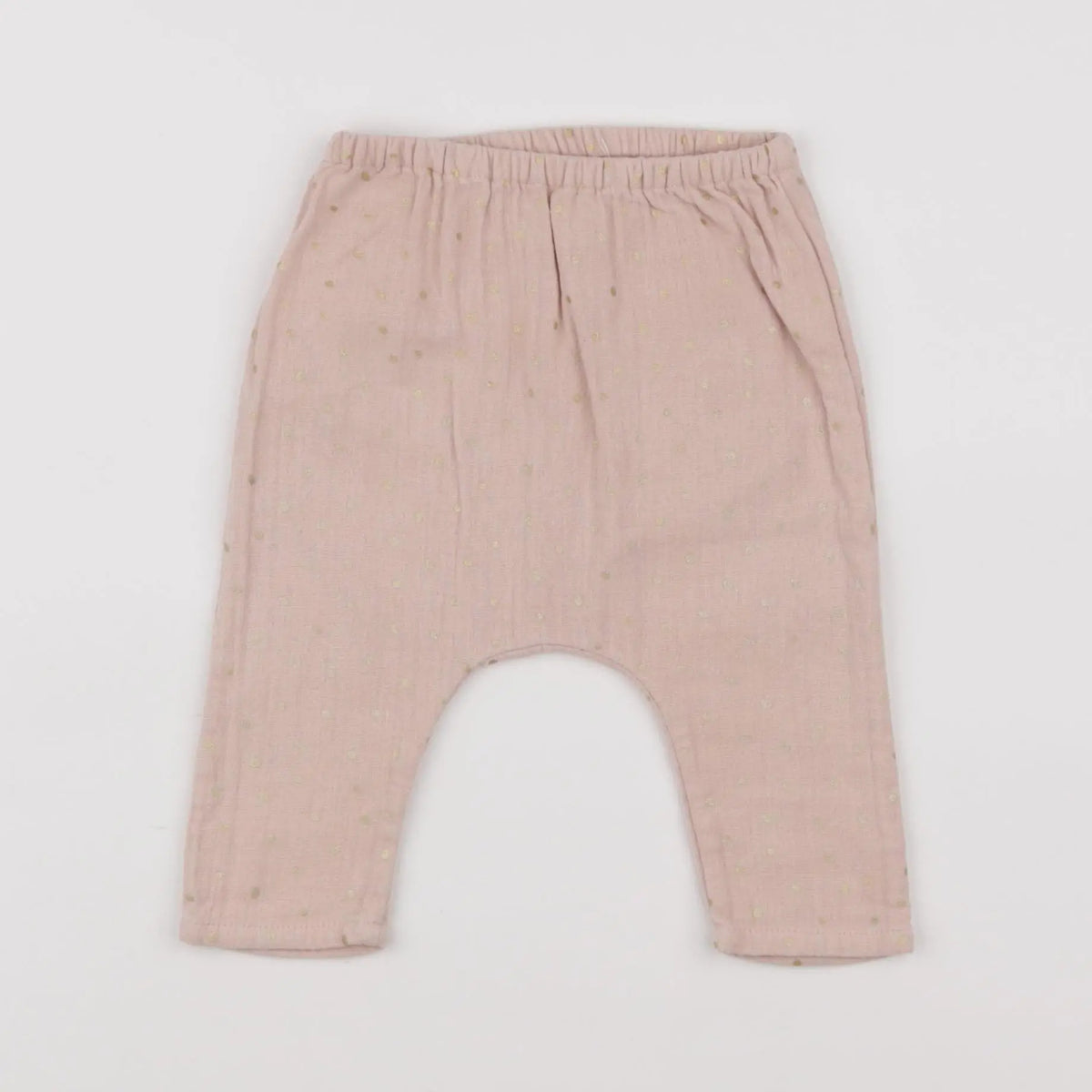Louis Louise - sarouel rose, or - 6 mois