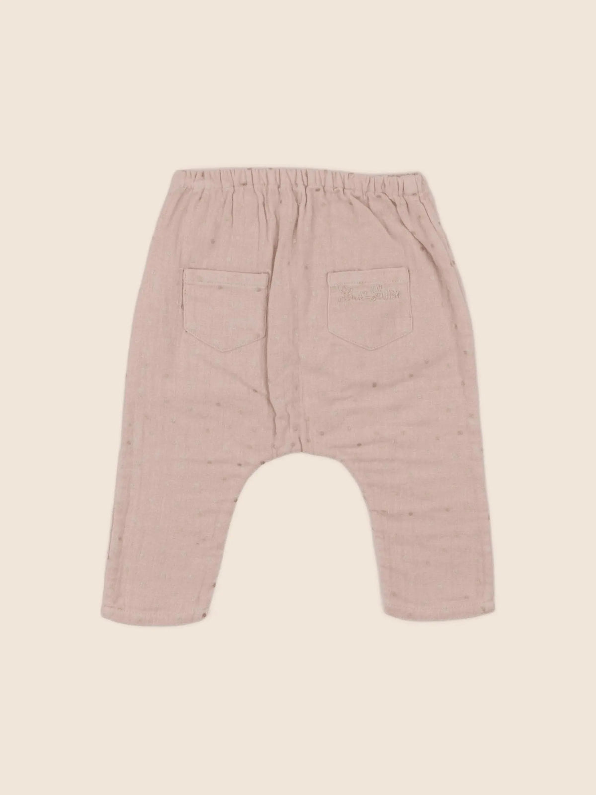 Louis Louise - sarouel rose, or - 6 mois