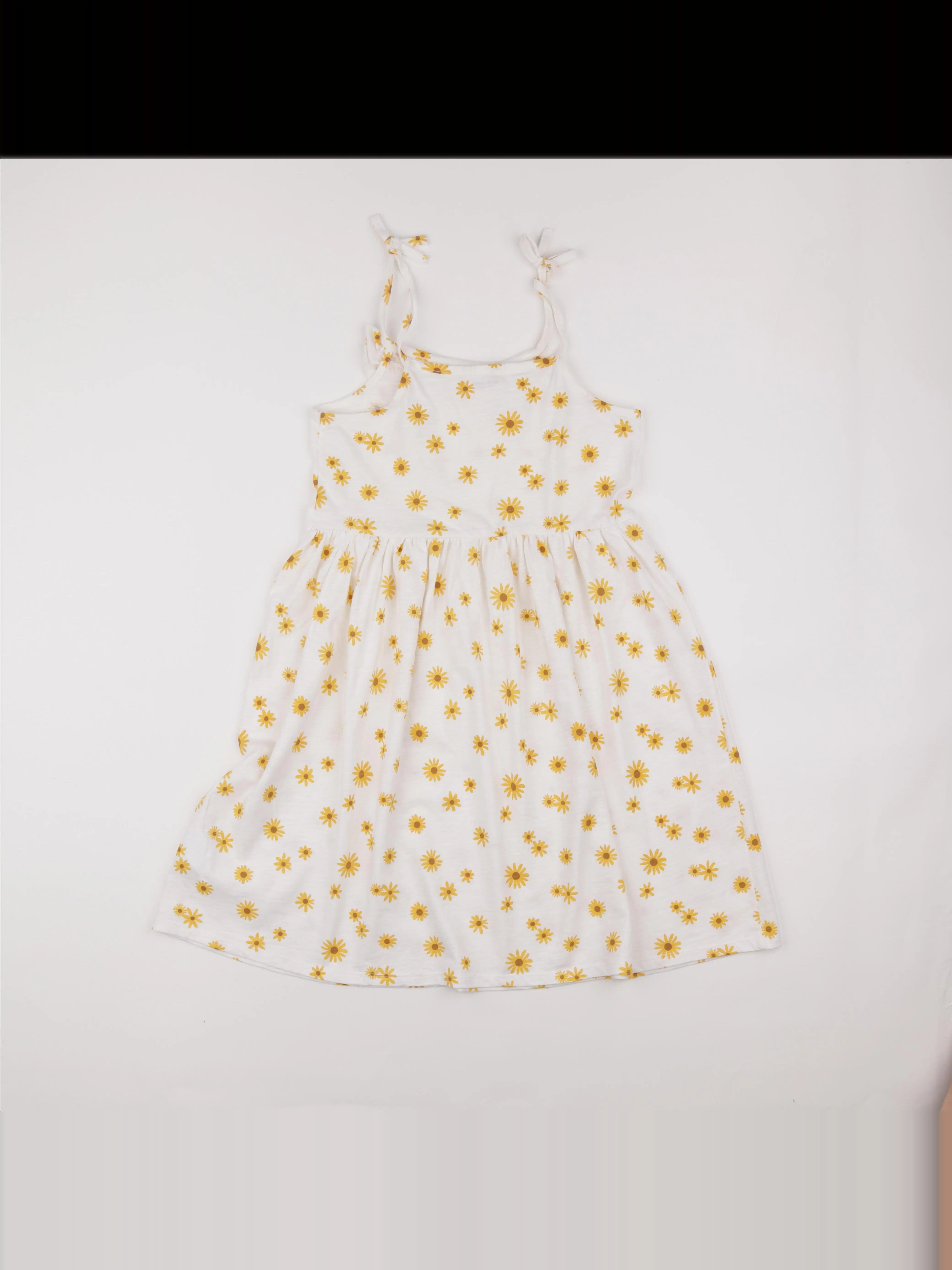 Vertbaudet - robe jaune, blanc - 12 ans