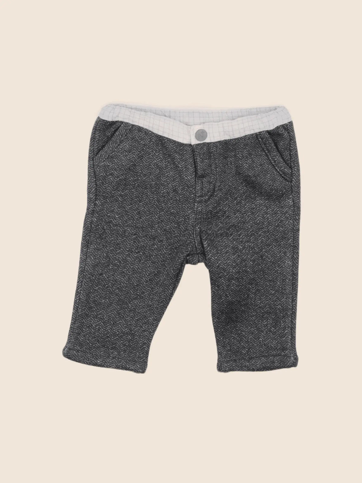 Natalys - pantalon doublé gris - 6 mois