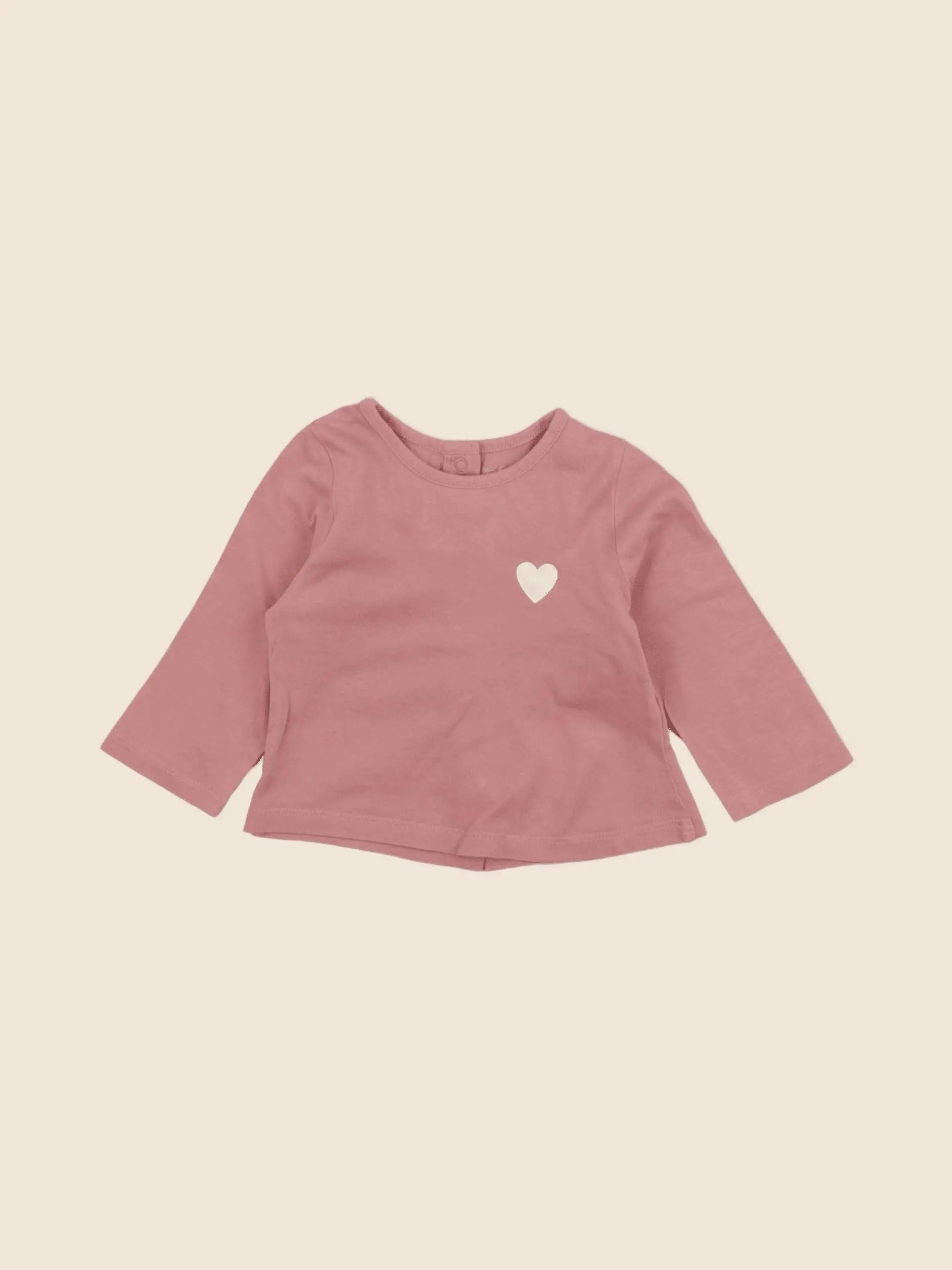Vertbaudet - tee-shirt rose - 3 mois