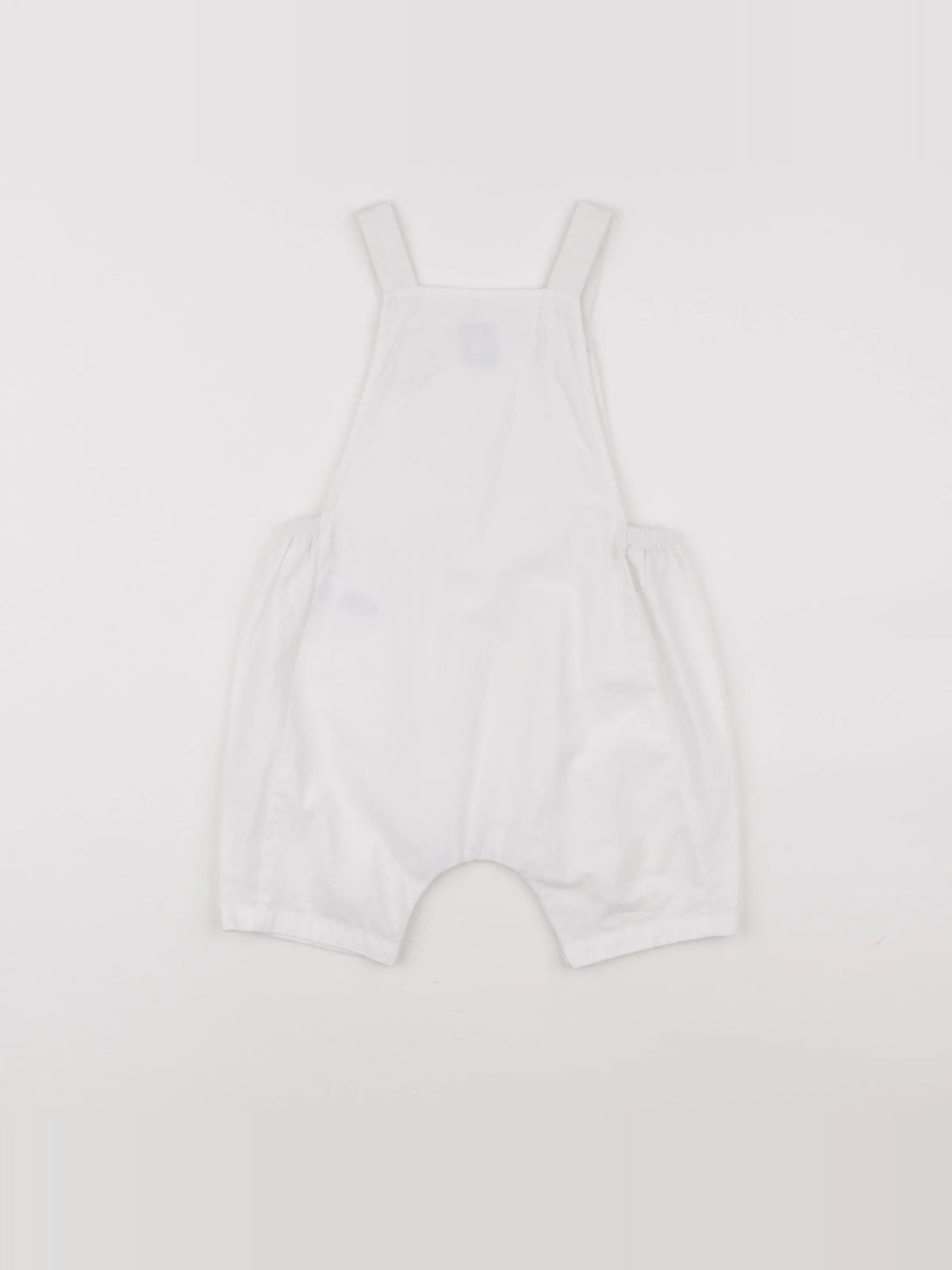 Petit Bateau - salopette blanc - 12 mois