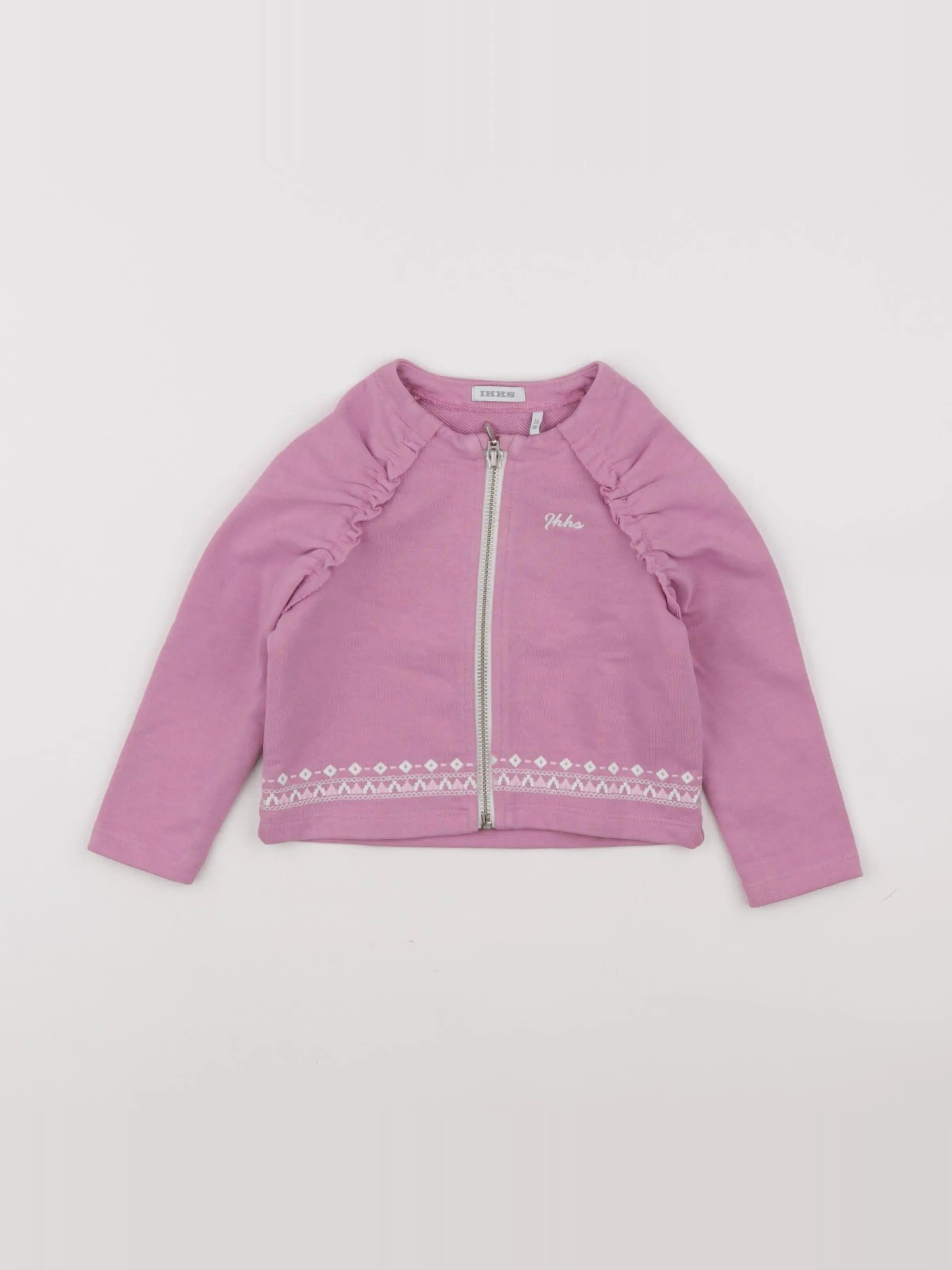 IKKS - sweat rose - 2 ans