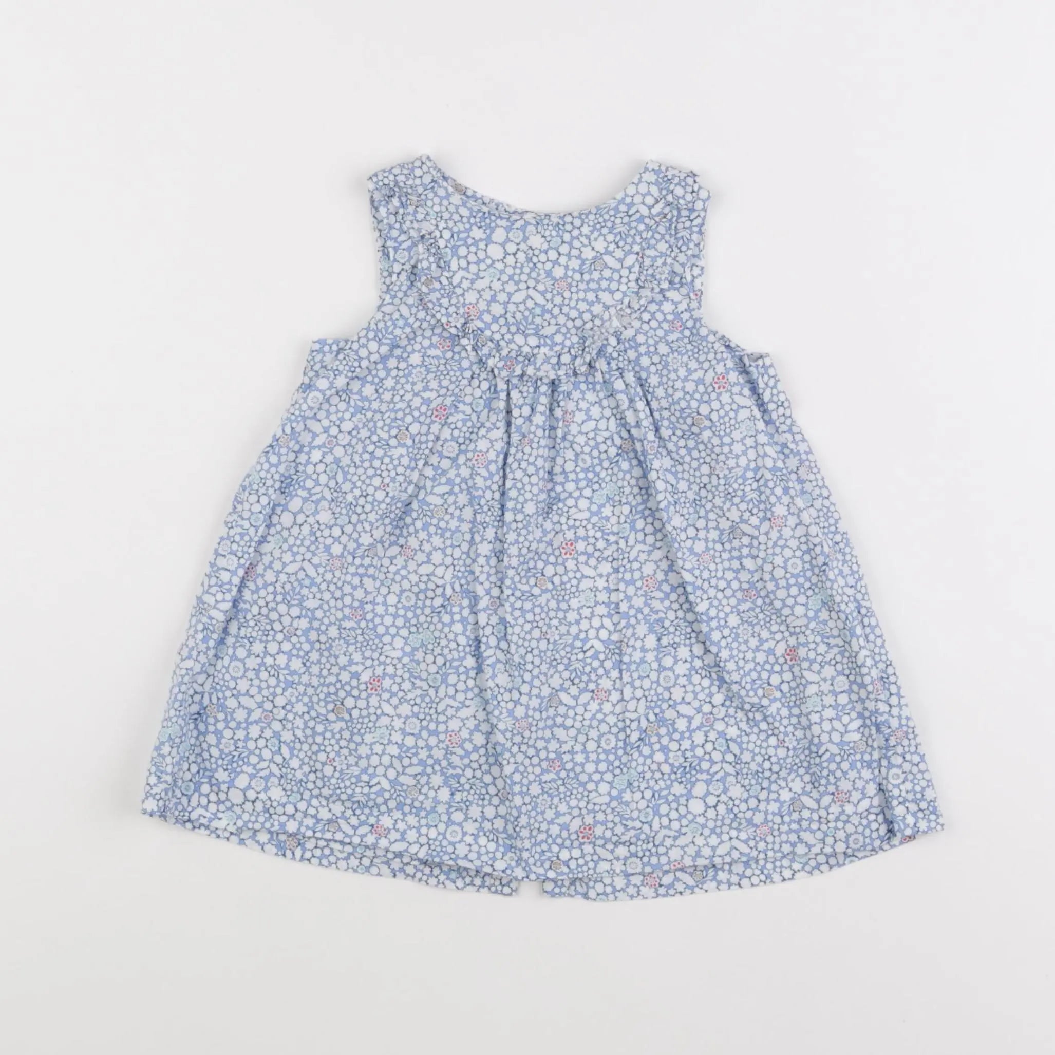 Jacadi - robe liberty bleu - 12 mois