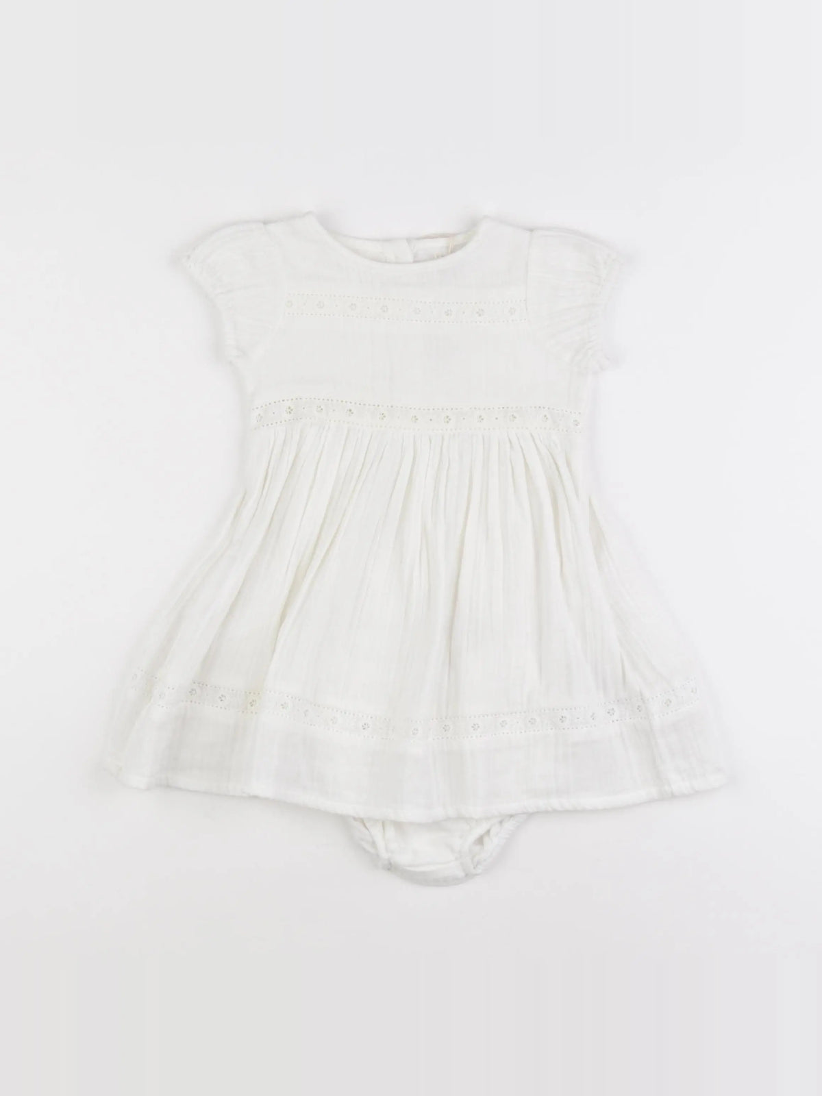 Boutchou - robe blanc - 12 mois