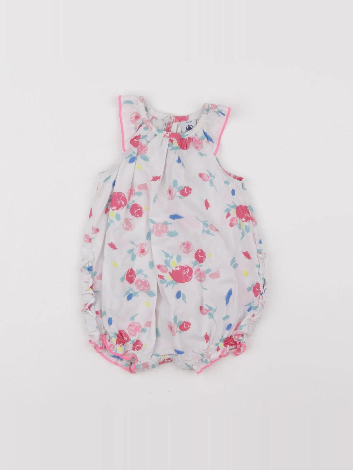 Petit Bateau - combinaison multicolore - 6 mois