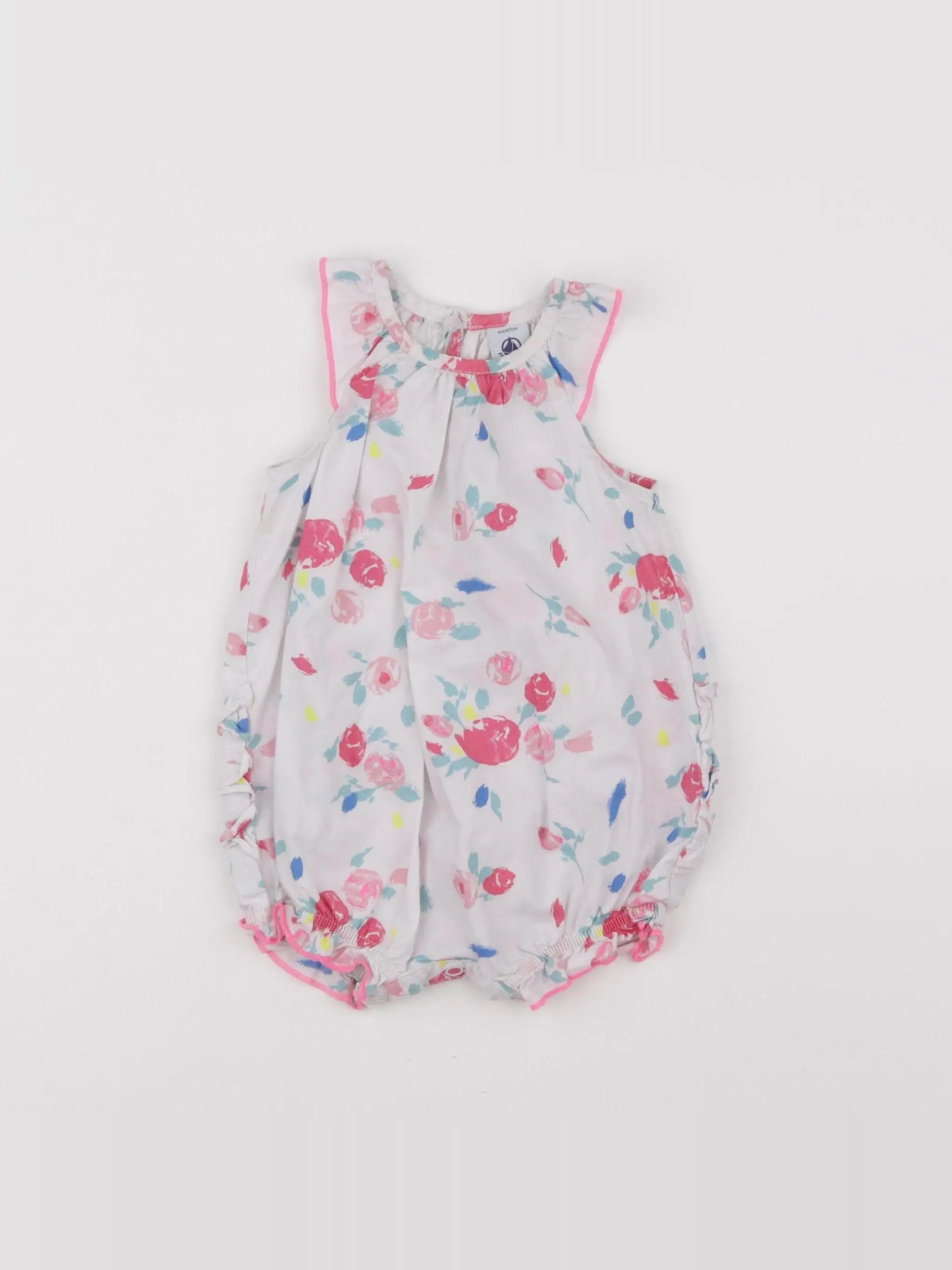 Petit Bateau - combinaison multicolore - 6 mois