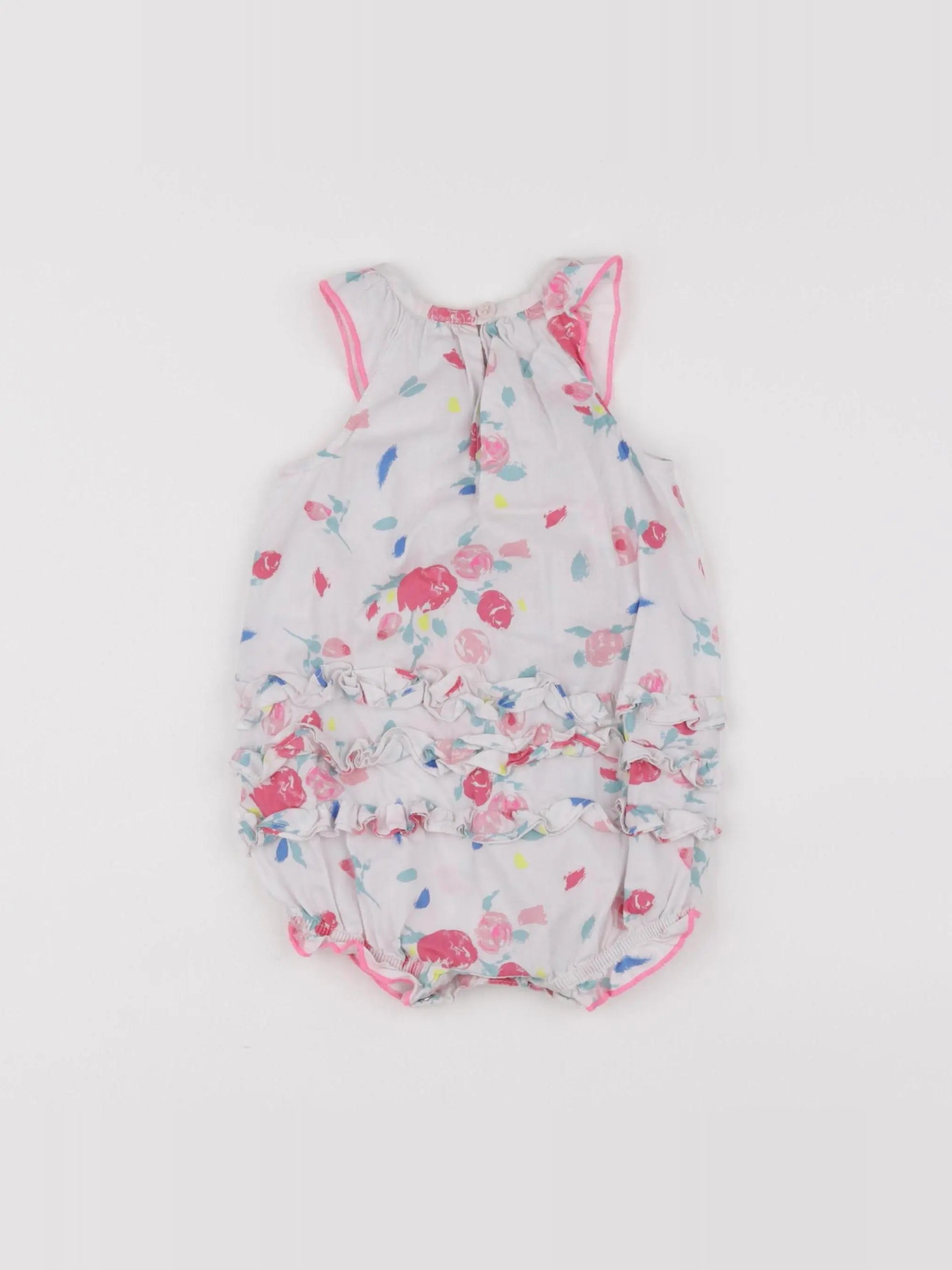 Petit Bateau - combinaison multicolore - 6 mois