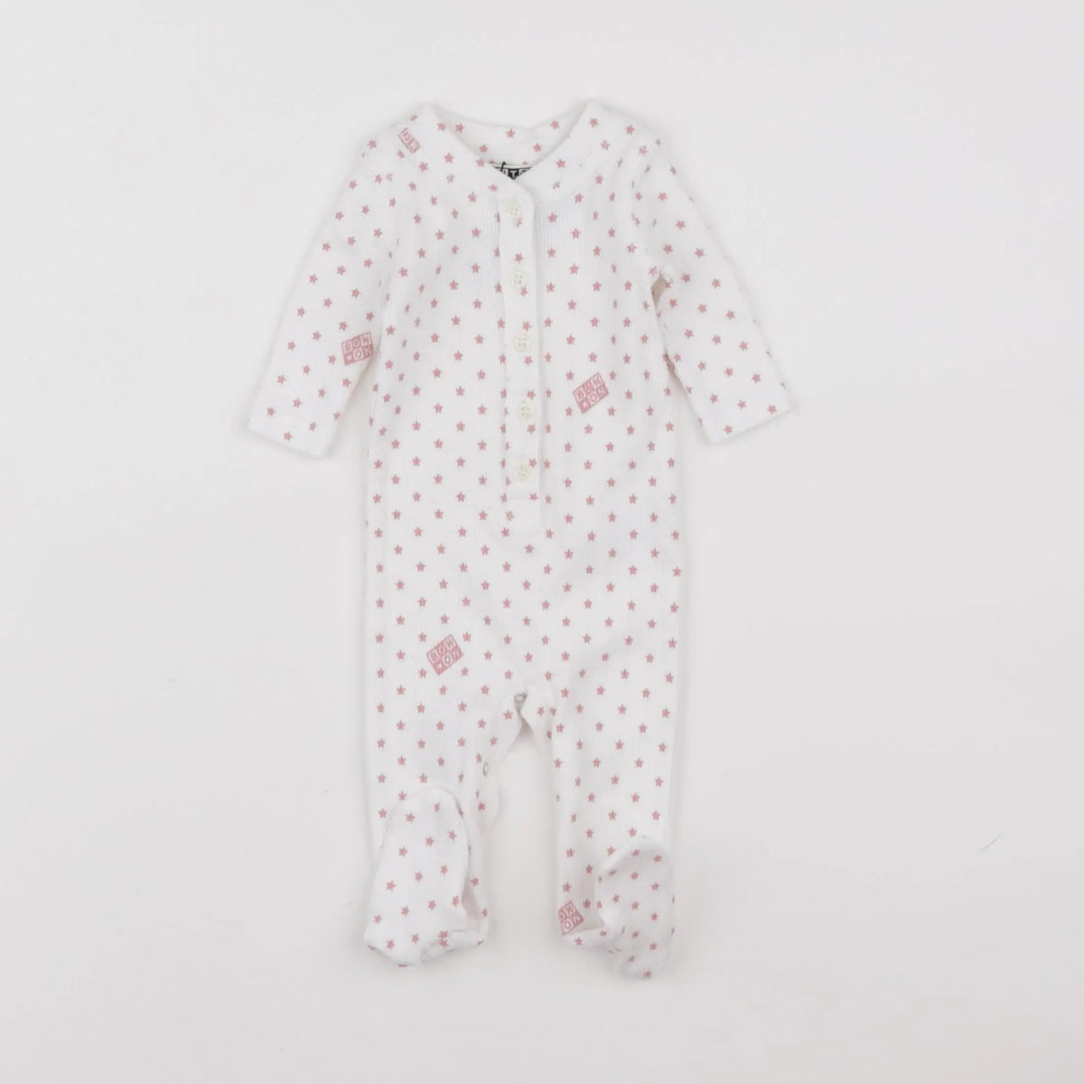 Bonton - pyjama coton blanc - 6 mois